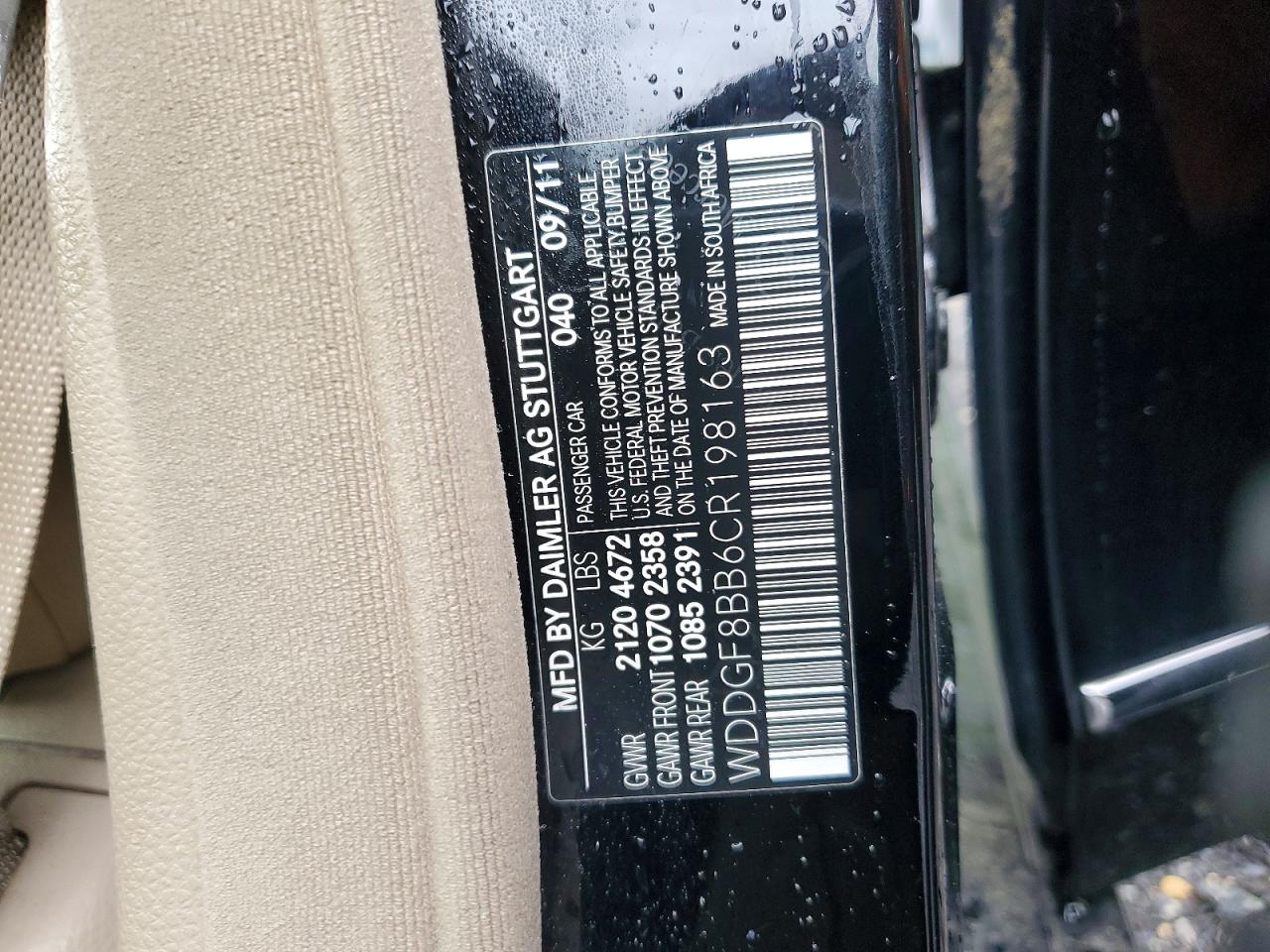 2012 Mercedes-benz C 300 4matic Черный vin: WDDGF8BB6CR198163