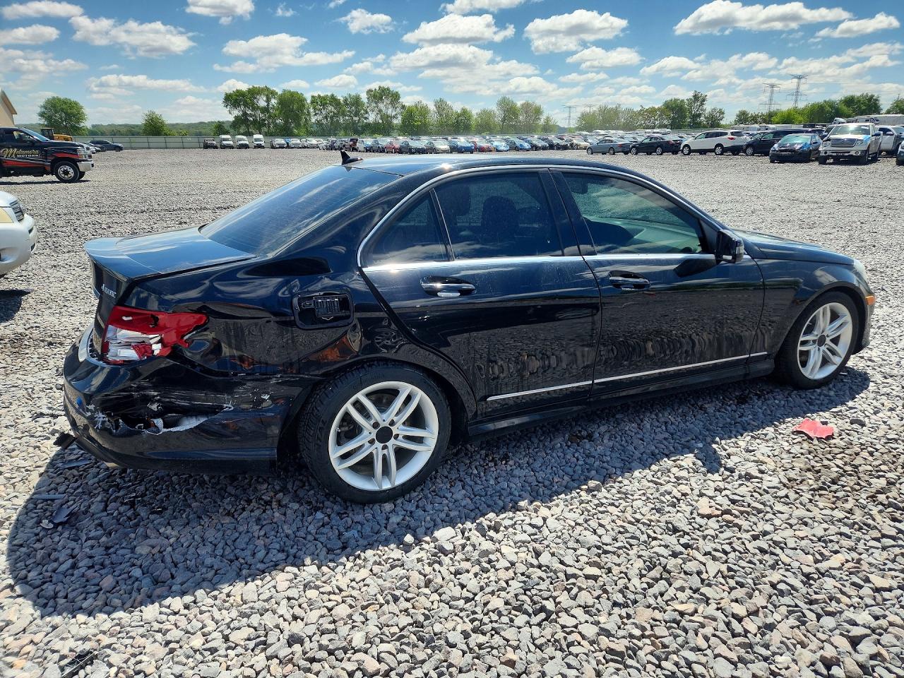 2012 Mercedes-benz C 300 4matic Black vin: WDDGF8BB6CR214832
