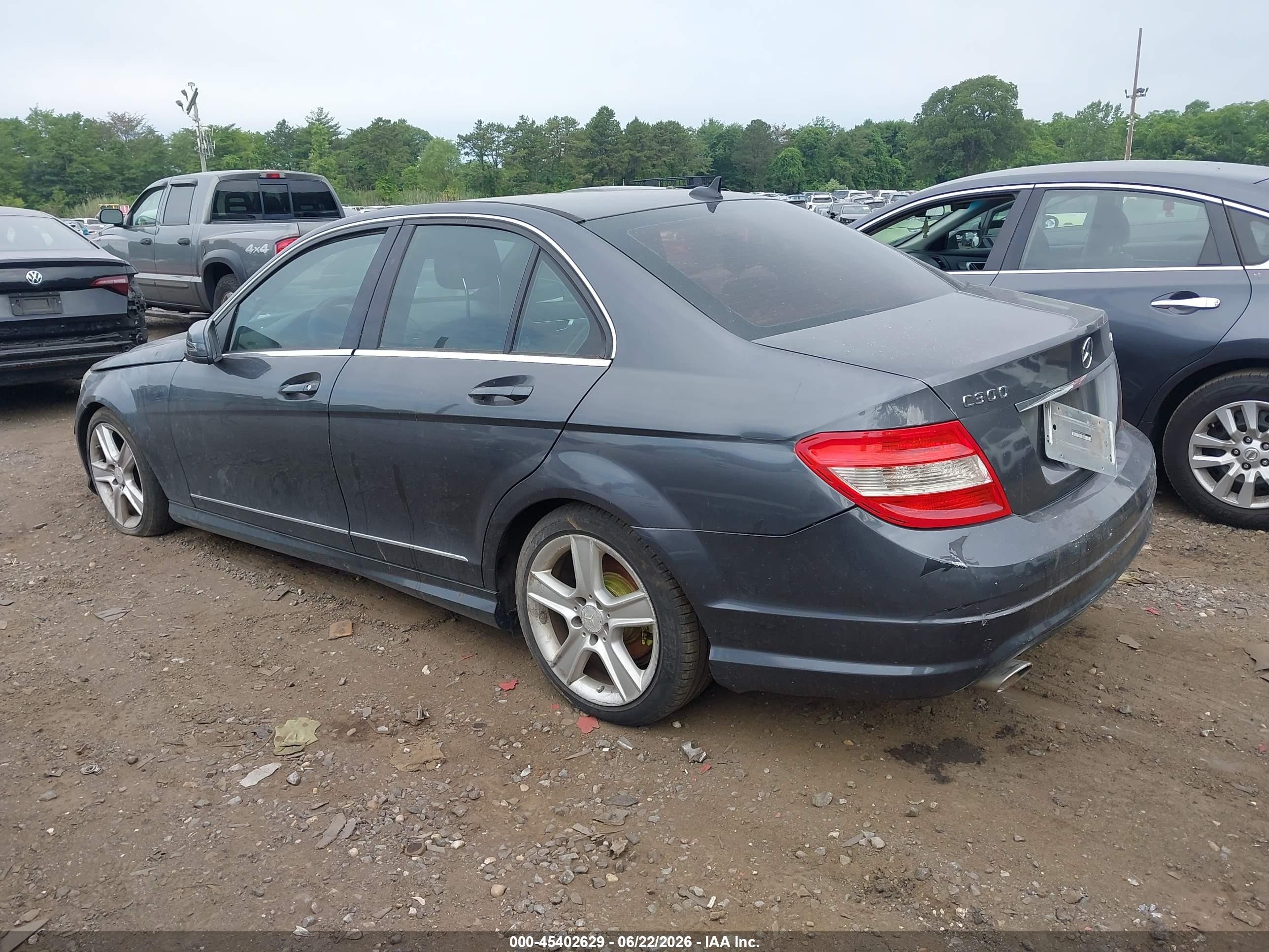 2010 Mercedes-benz C 300 Luxury 4matic/sport 4matic Gray vin: WDDGF8BB7AF367976