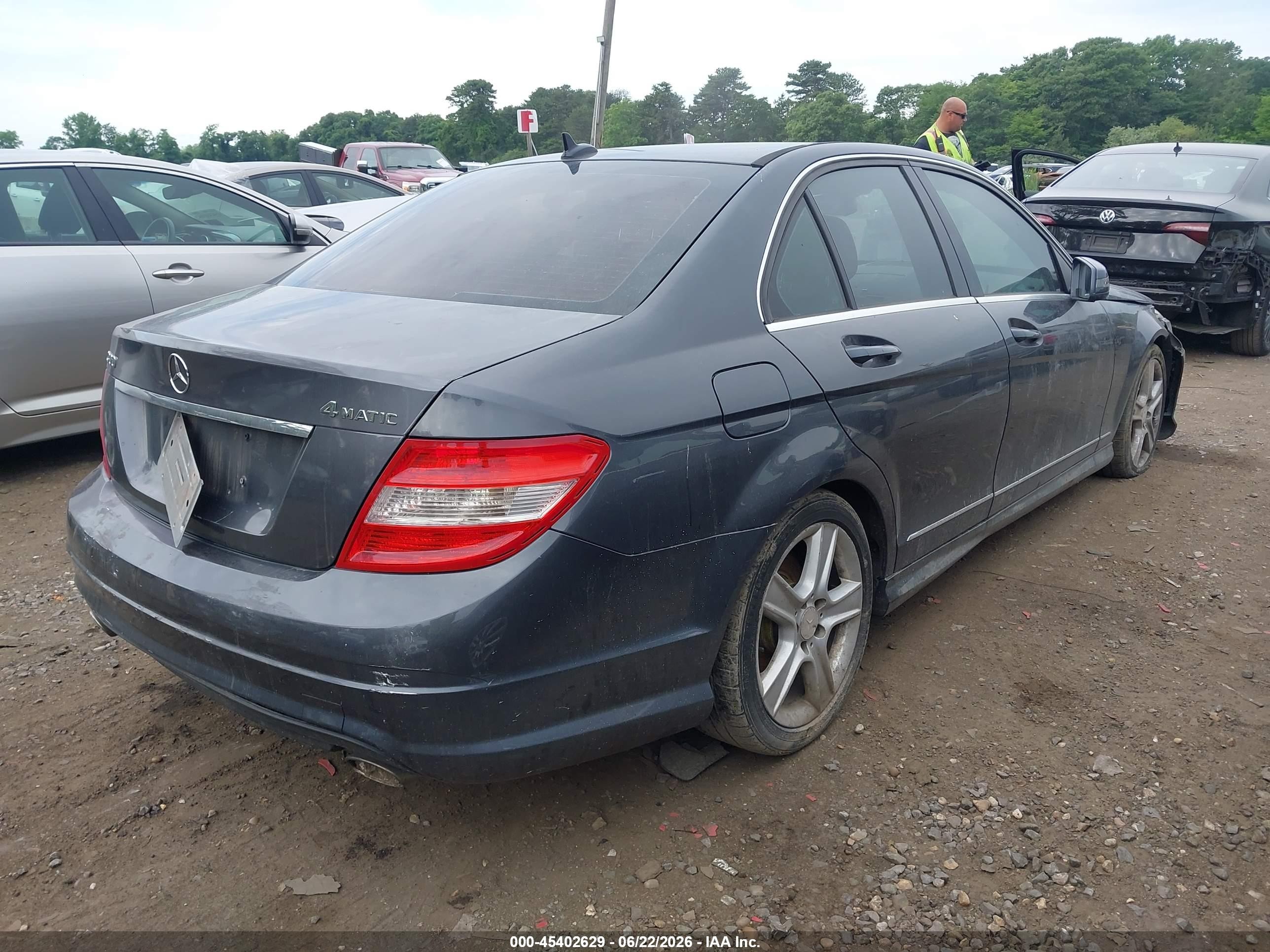 2010 Mercedes-benz C 300 Luxury 4matic/sport 4matic Gray vin: WDDGF8BB7AF367976