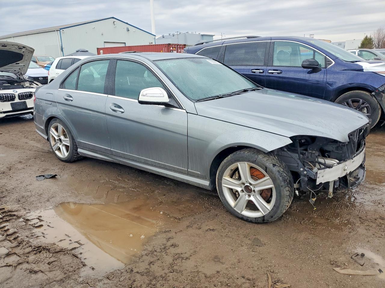 2010 Mercedes-benz C 300 4matic Серебряный vin: WDDGF8BB7AF418067