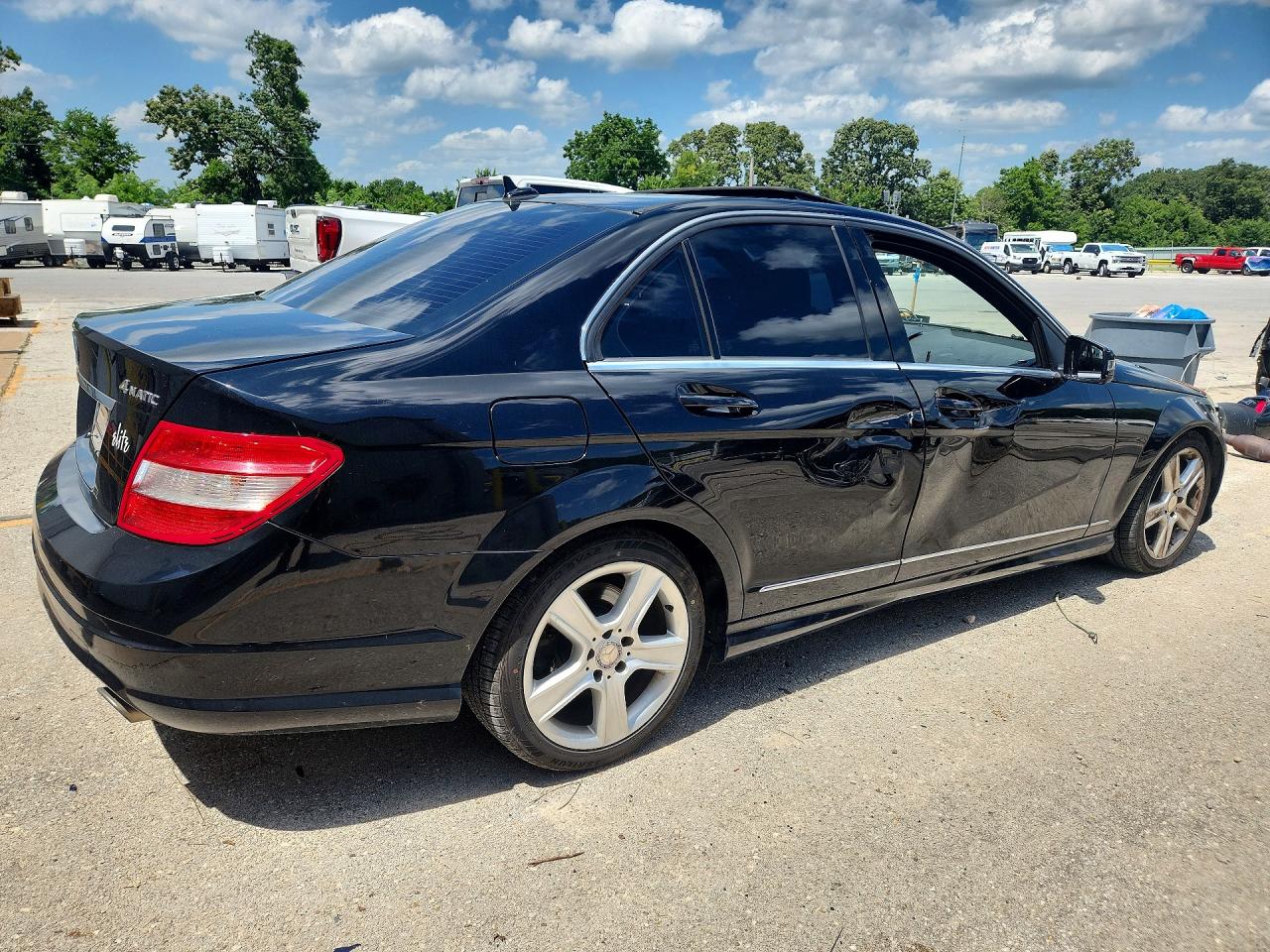 2010 Mercedes-benz C 300 4matic Black vin: WDDGF8BB7AF427237