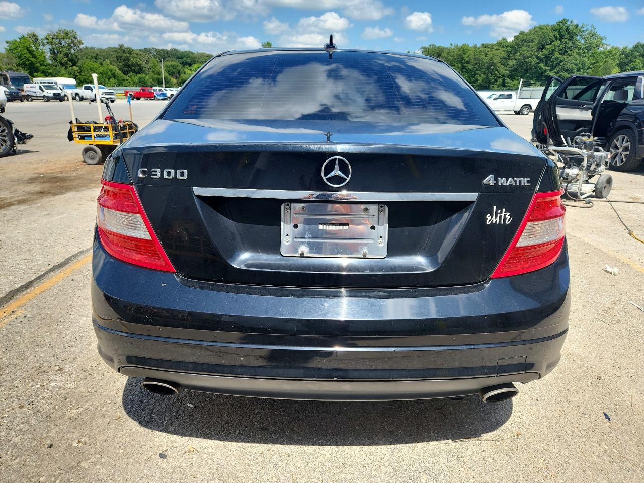 2010 Mercedes-benz C 300 4matic Black vin: WDDGF8BB7AF427237