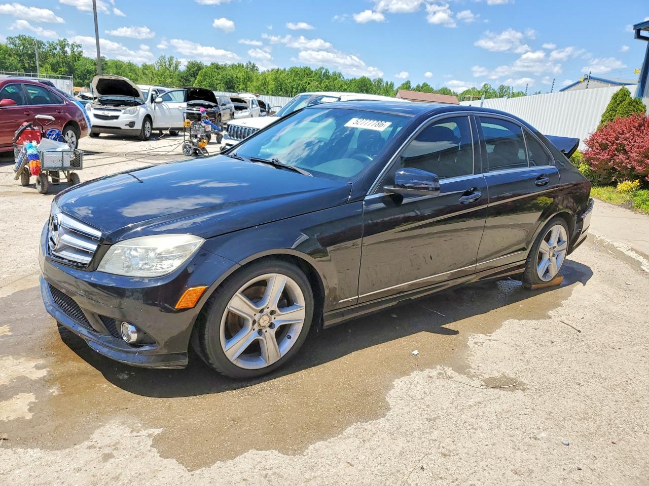 2010 Mercedes-benz C 300 4matic Black vin: WDDGF8BB7AF446595