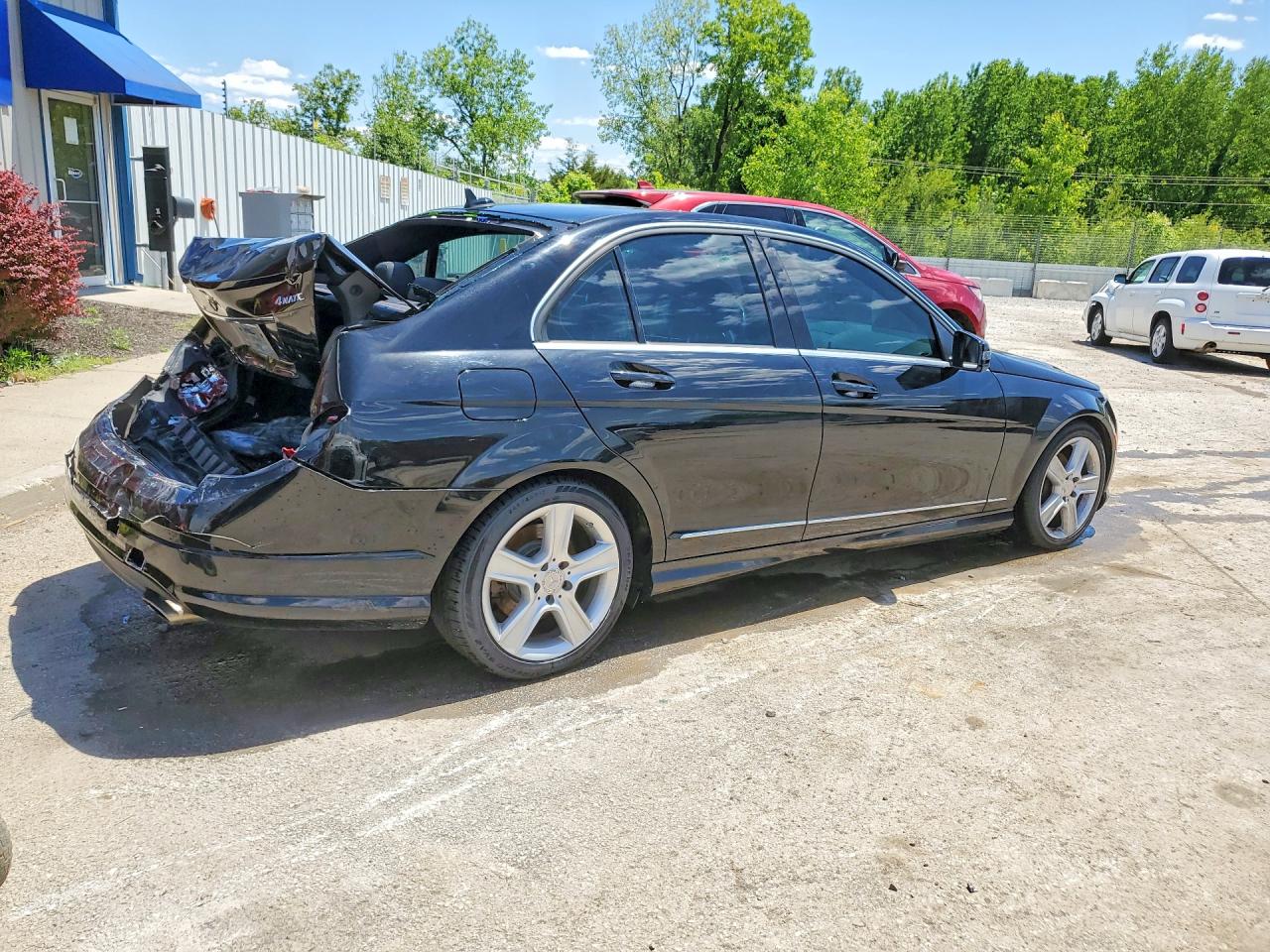 2010 Mercedes-benz C 300 4matic Black vin: WDDGF8BB7AF446595
