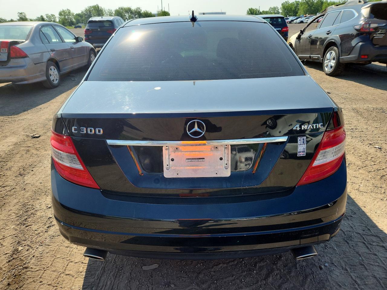 2010 Mercedes-benz C 300 4matic Black vin: WDDGF8BB7AF519318