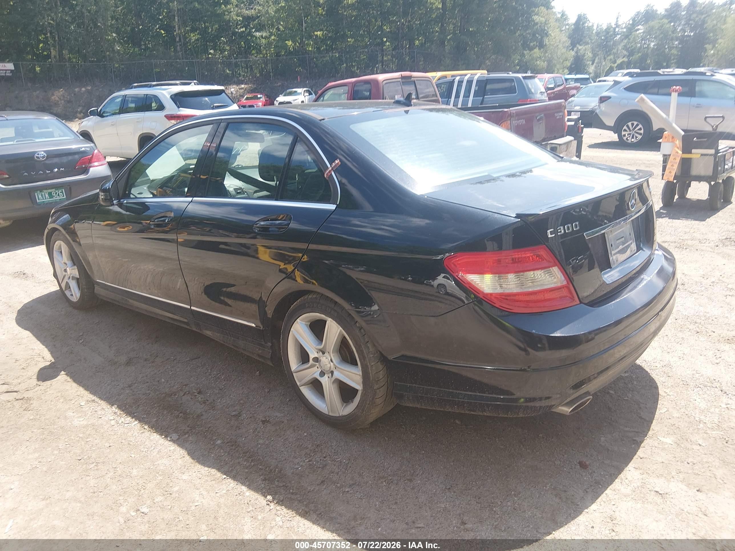 2010 Mercedes-benz C 300 Luxury 4matic/sport 4matic Black vin: WDDGF8BB7AR088154