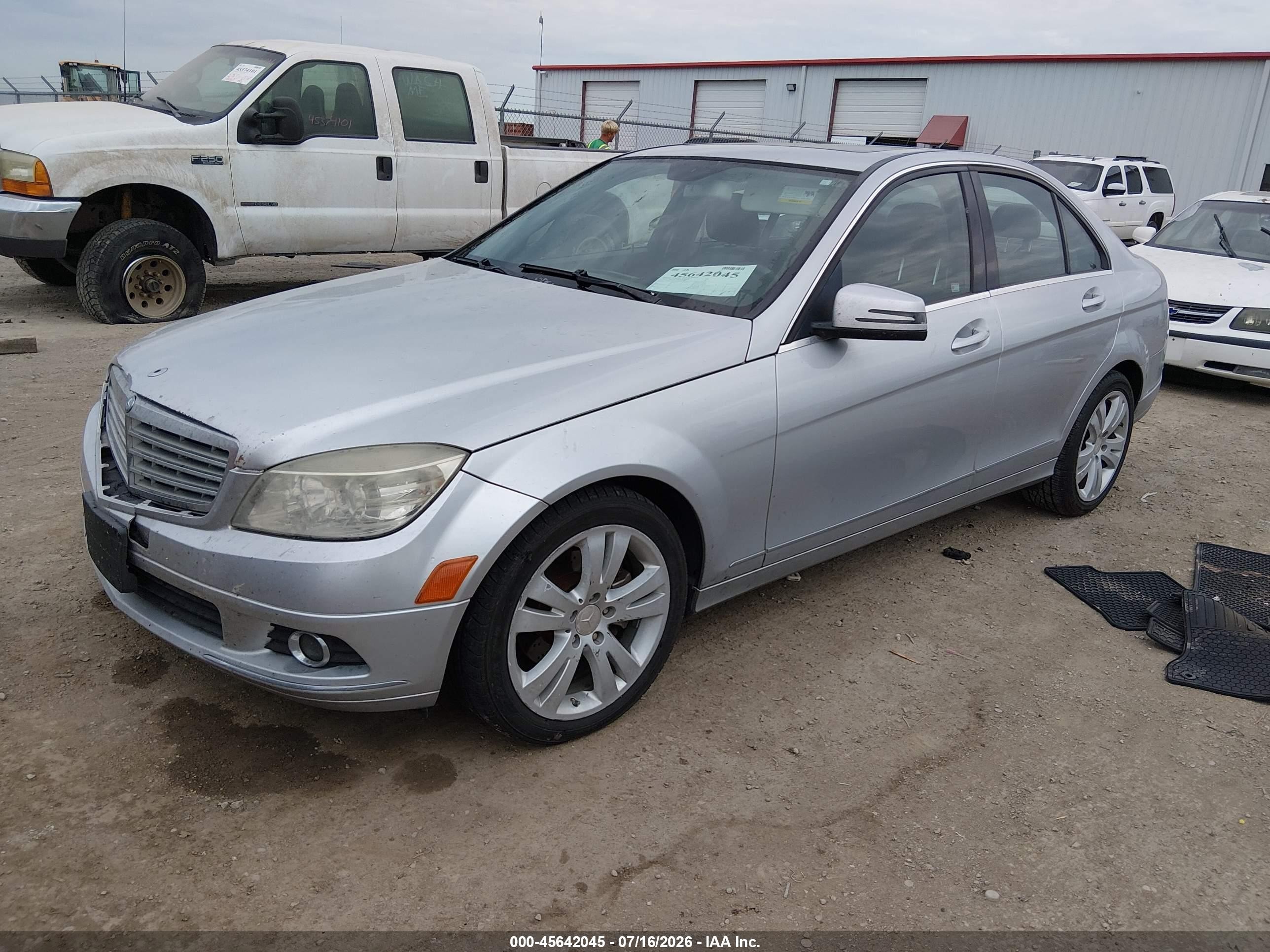 2010 Mercedes-benz C 300 Luxury 4matic Silver vin: WDDGF8BB7AR100335
