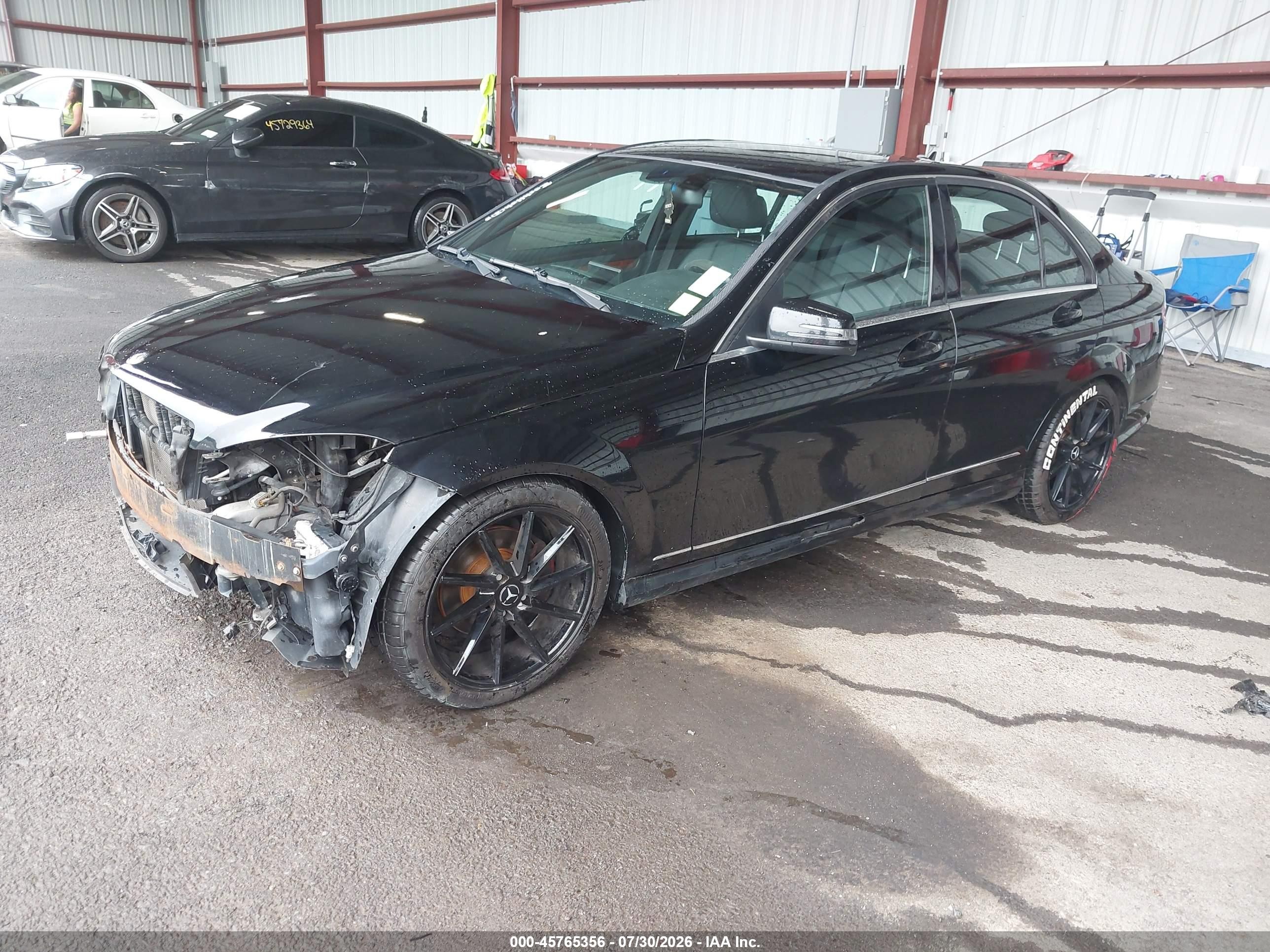 2010 Mercedes-benz C 300 Luxury 4matic/sport 4matic Black vin: WDDGF8BB7AR102005