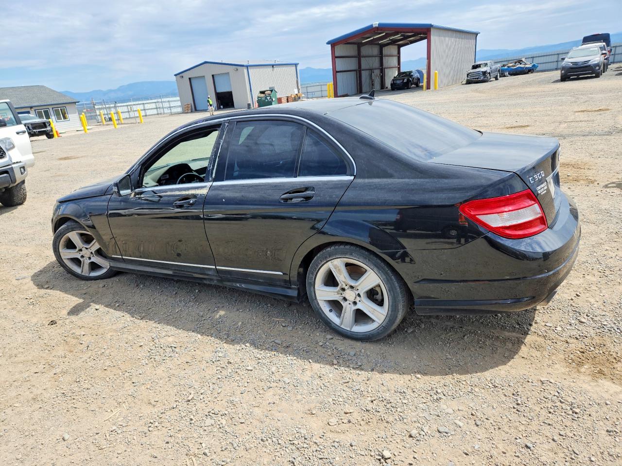 2010 Mercedes-benz C 300 4matic Black vin: WDDGF8BB7AR108743