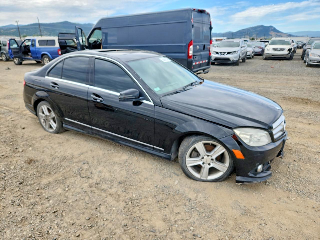 2010 Mercedes-benz C 300 4matic Black vin: WDDGF8BB7AR108743