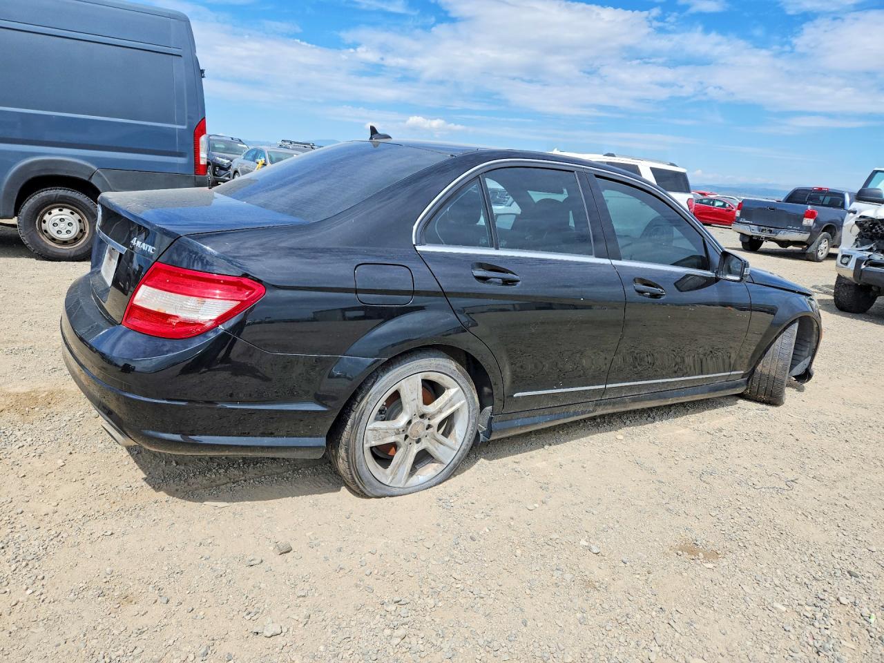 2010 Mercedes-benz C 300 4matic Black vin: WDDGF8BB7AR108743