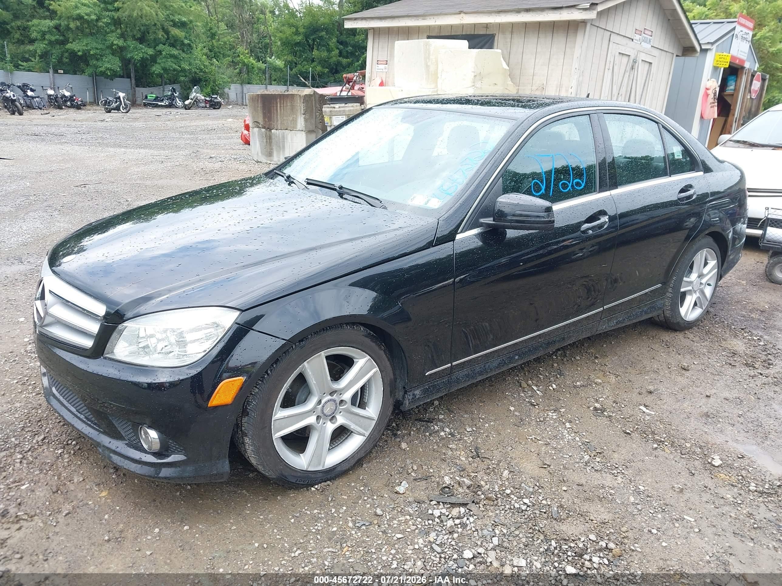 2010 Mercedes-benz C 300 Luxury 4matic/sport 4matic Black vin: WDDGF8BB7AR111187
