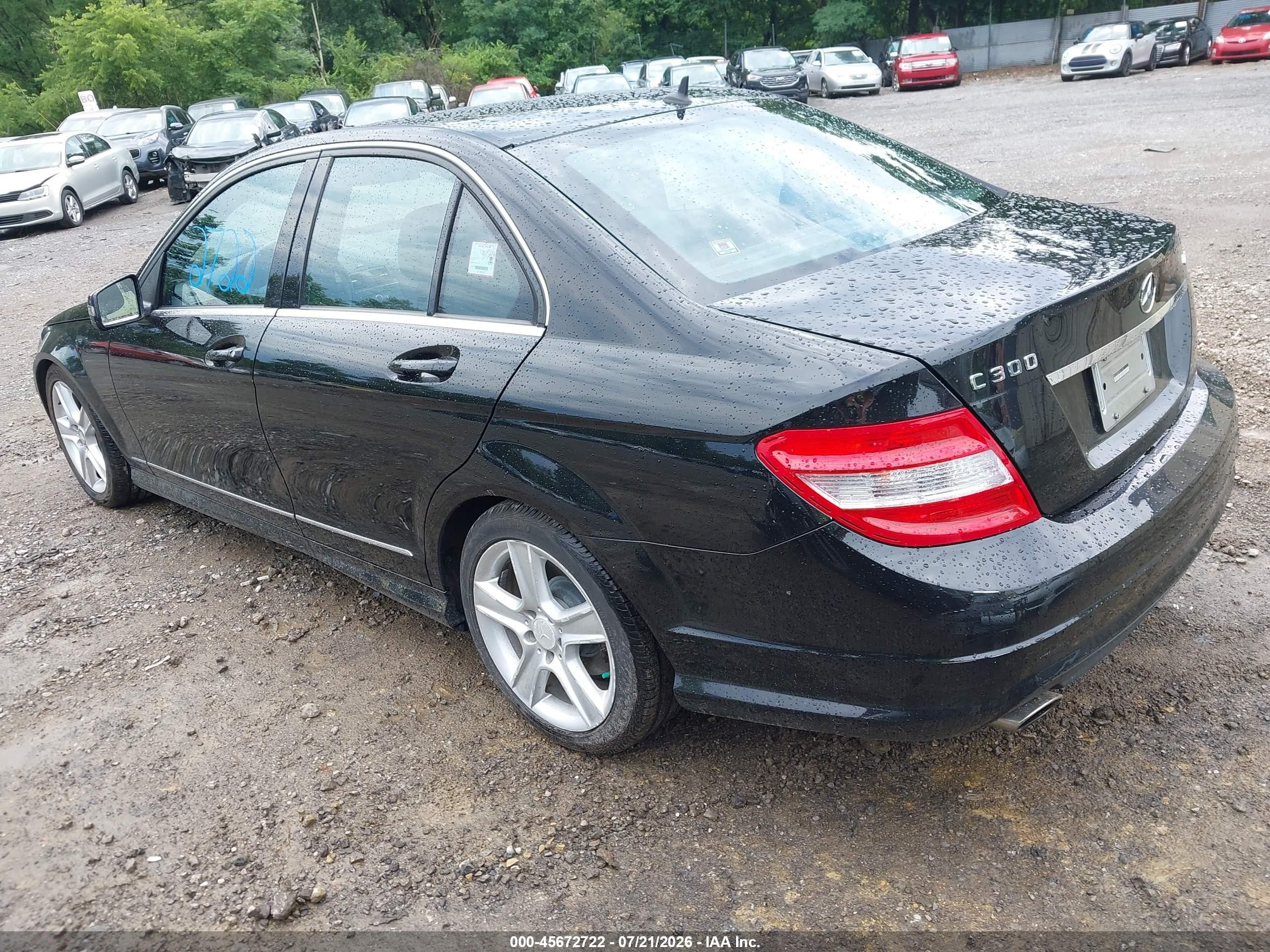 2010 Mercedes-benz C 300 Luxury 4matic/sport 4matic Black vin: WDDGF8BB7AR111187