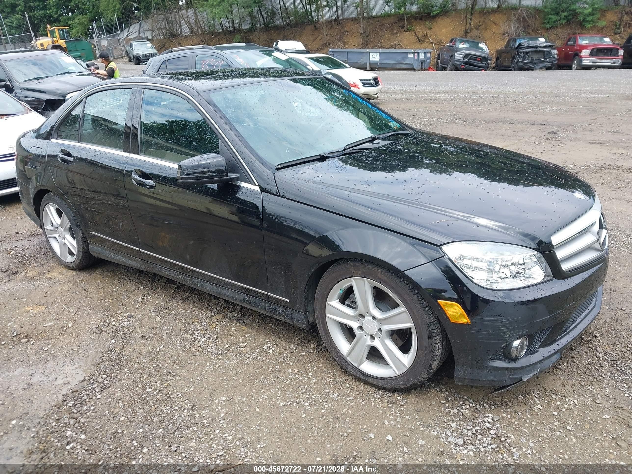 2010 Mercedes-benz C 300 Luxury 4matic/sport 4matic Black vin: WDDGF8BB7AR111187
