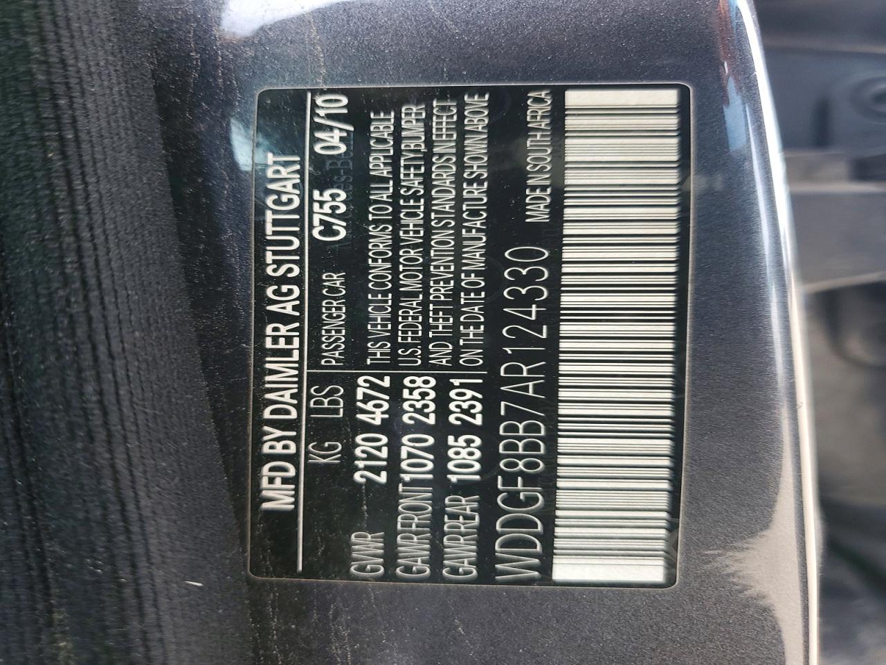 2010 Mercedes-benz C 300 4matic Black vin: WDDGF8BB7AR124330