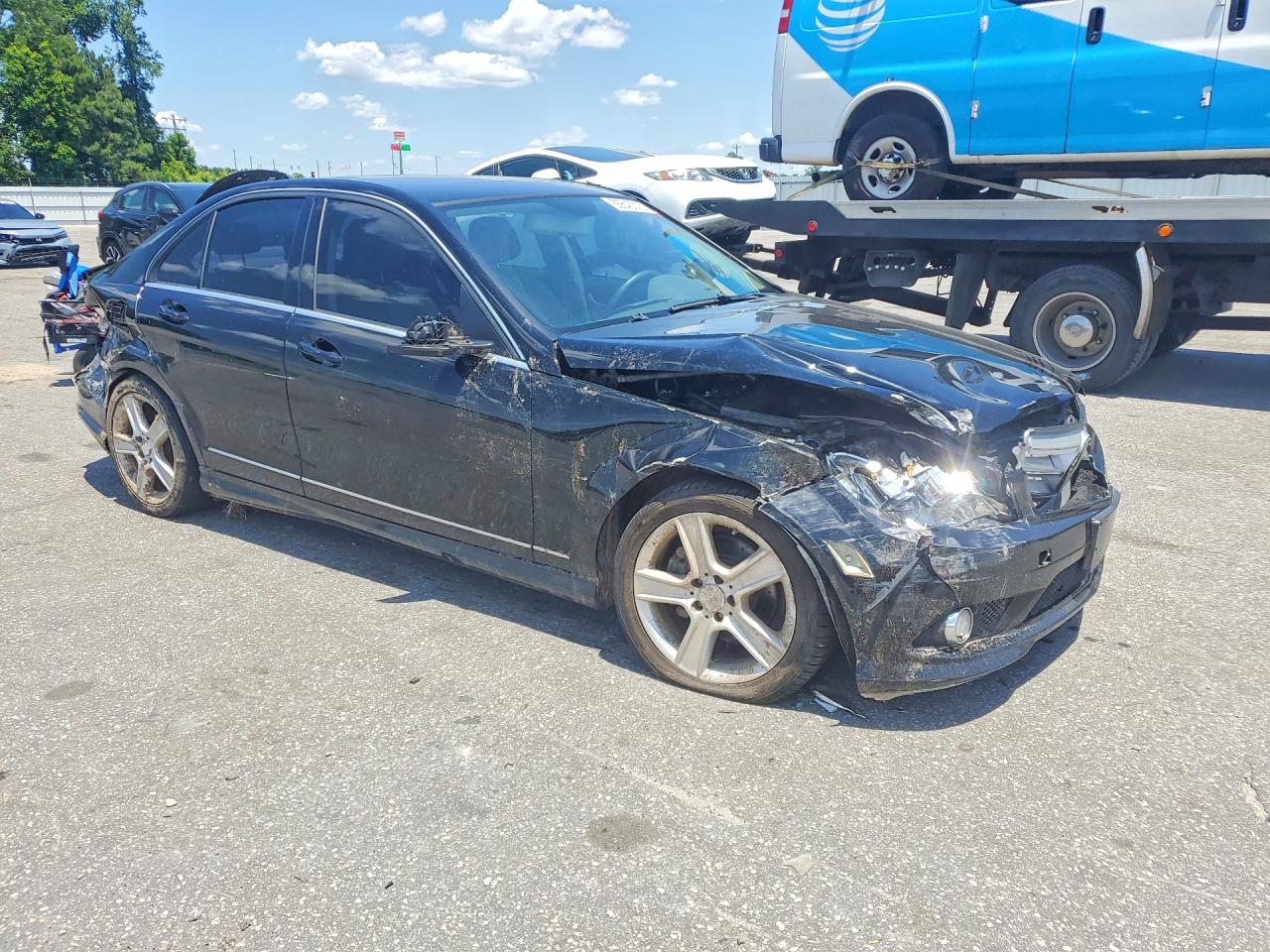 2010 Mercedes-benz C 300 4matic Black vin: WDDGF8BB7AR126885