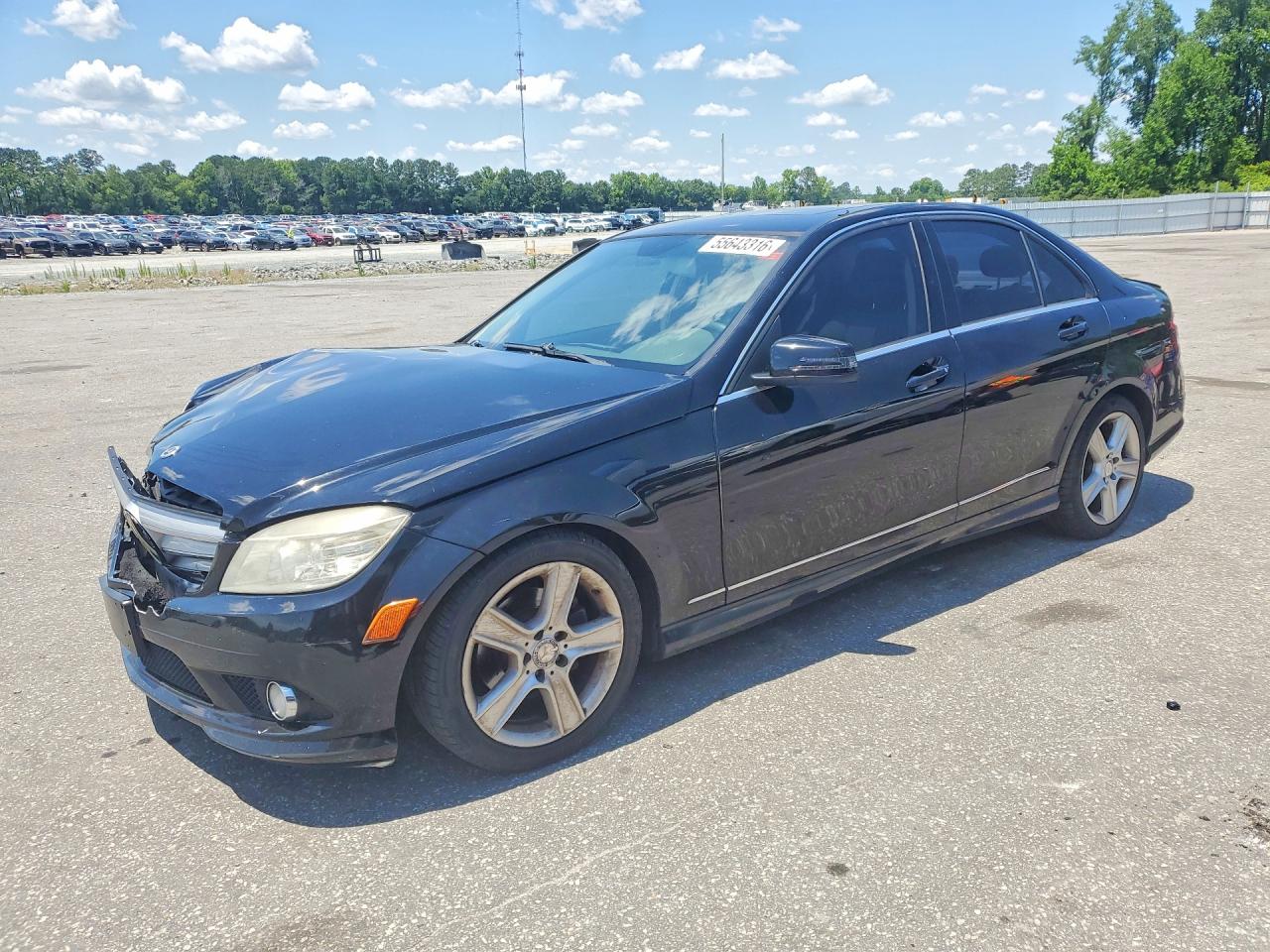 2010 Mercedes-benz C 300 4matic Black vin: WDDGF8BB7AR126885