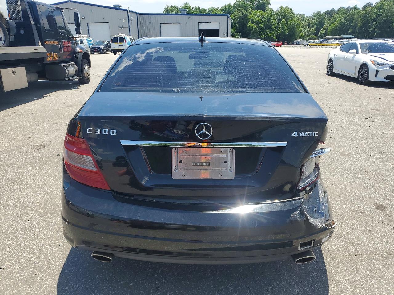 2010 Mercedes-benz C 300 4matic Black vin: WDDGF8BB7AR126885