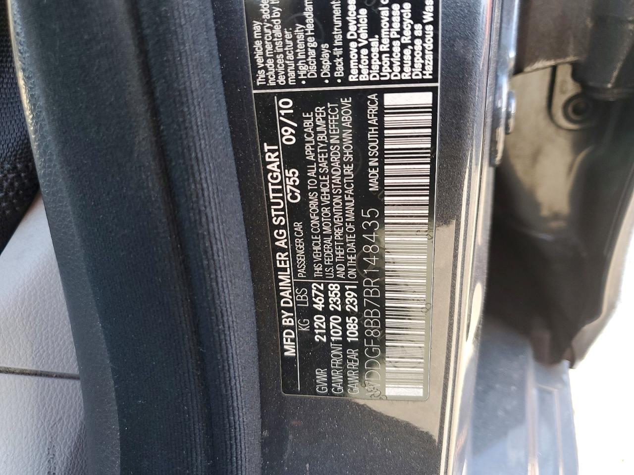 2011 Mercedes-benz C 300 4matic Gray vin: WDDGF8BB7BR148435