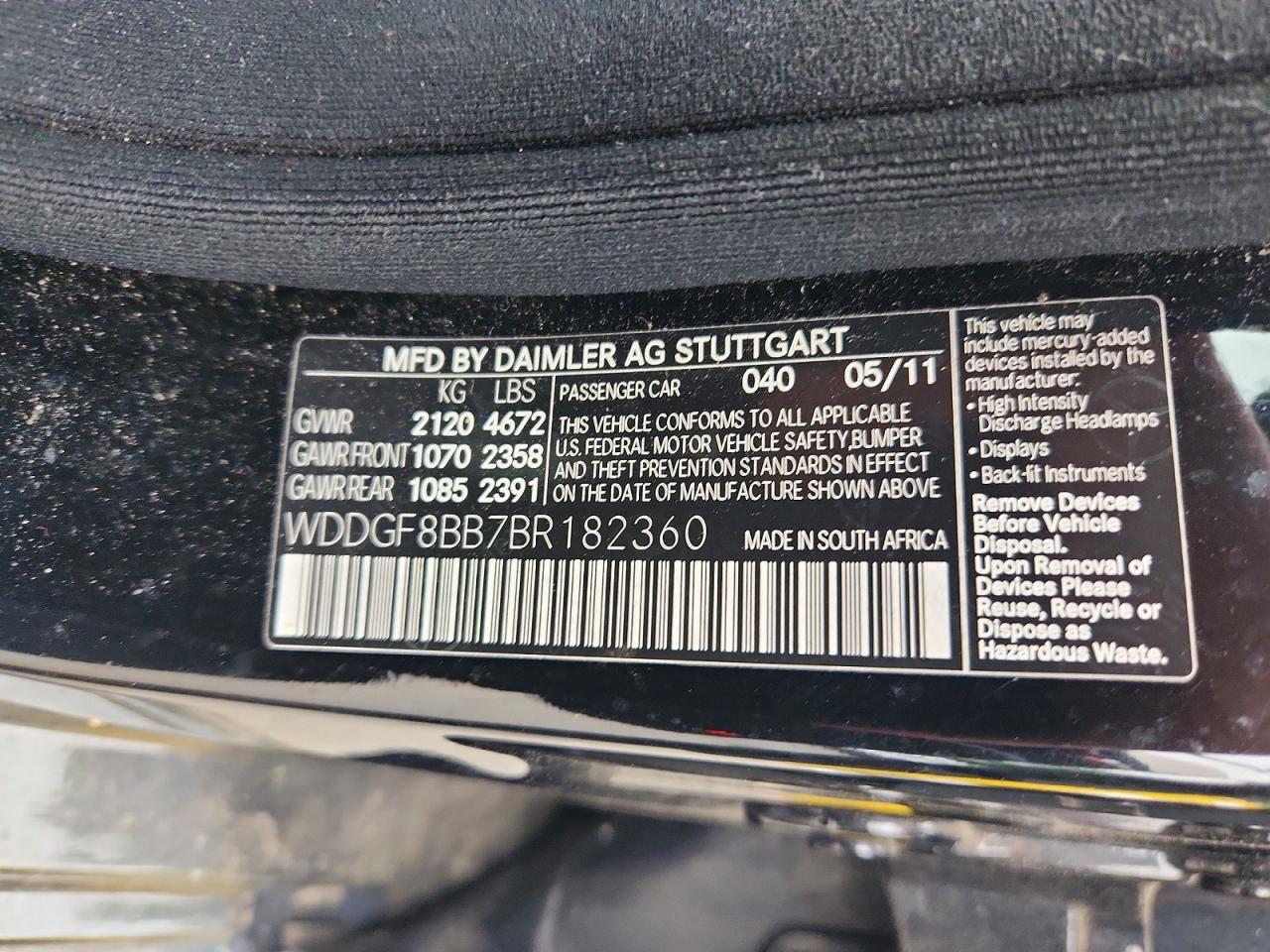 2011 Mercedes-benz C 300 4matic Black vin: WDDGF8BB7BR182360