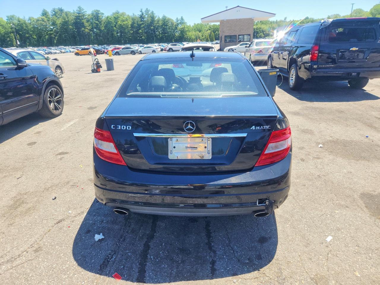 2011 Mercedes-benz C 300 4matic Black vin: WDDGF8BB7BR186506