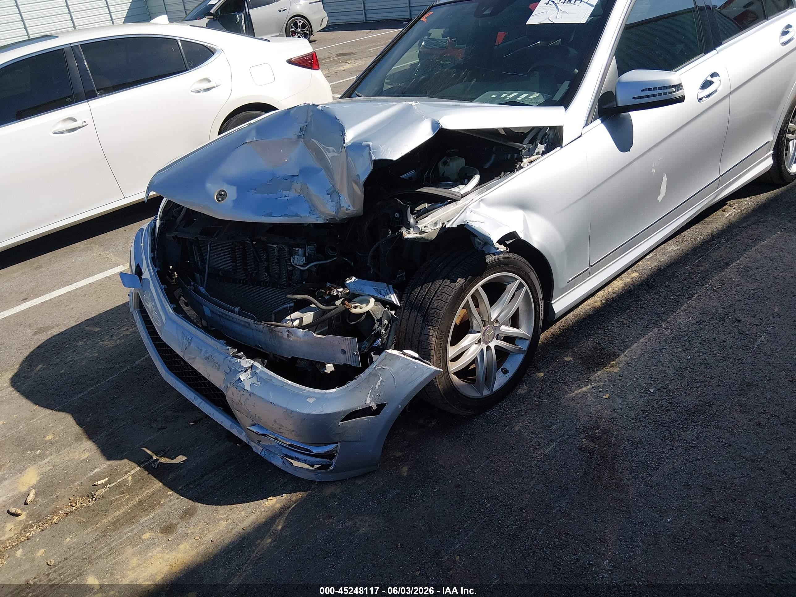 2012 Mercedes-benz C 300 Sport 4matic Gray vin: WDDGF8BB7CA654380