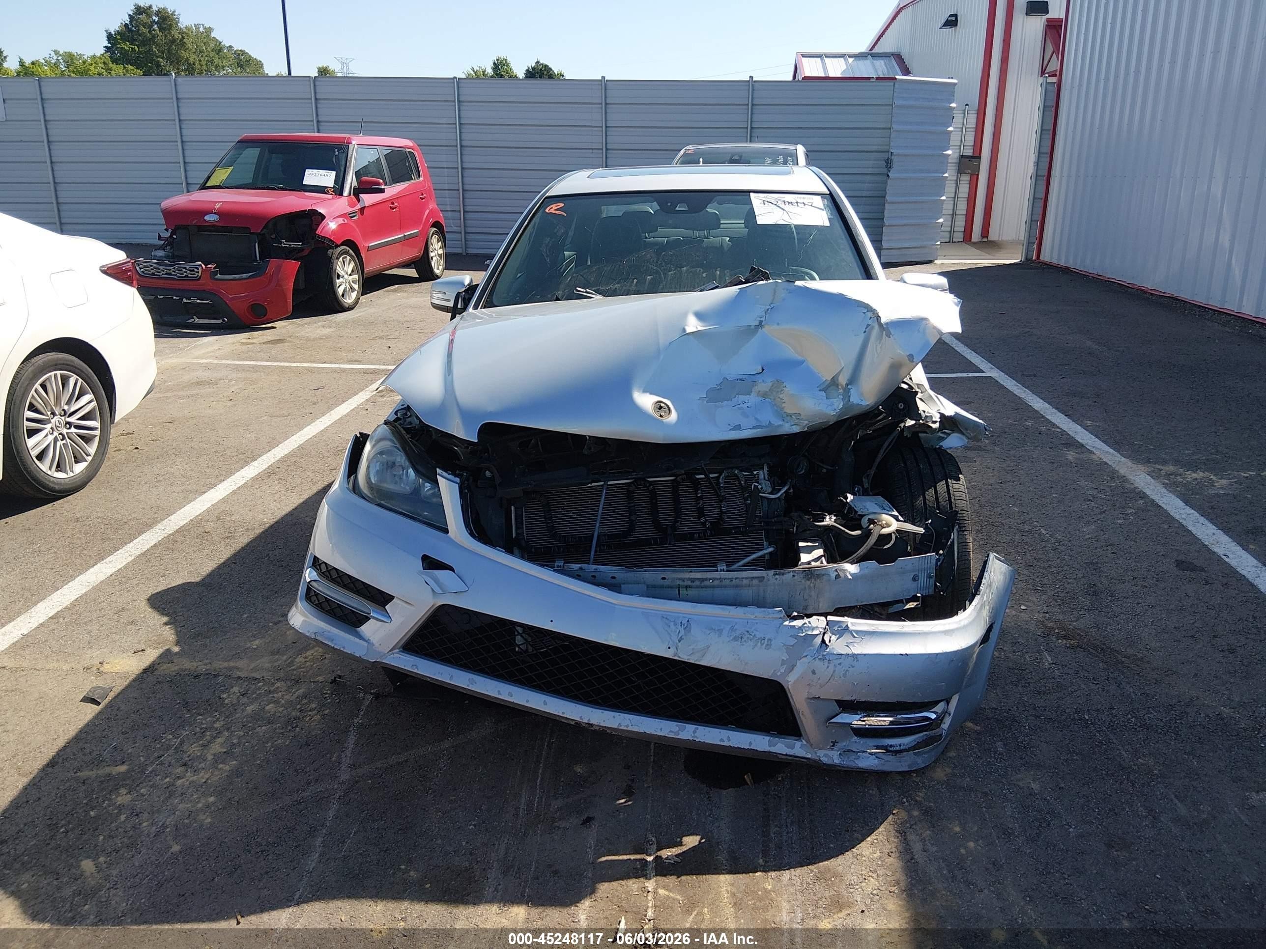 2012 Mercedes-benz C 300 Sport 4matic Gray vin: WDDGF8BB7CA654380