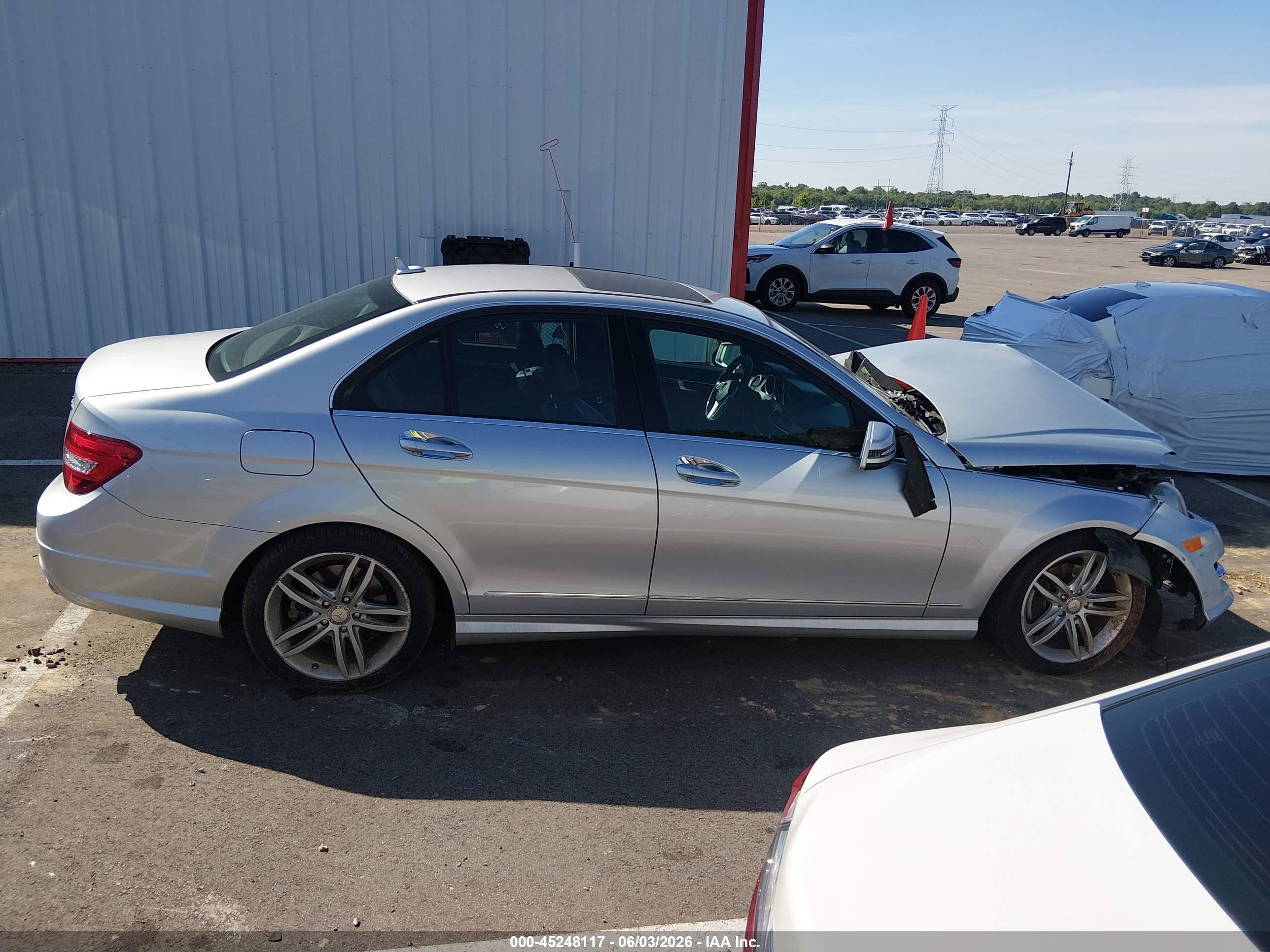 2012 Mercedes-benz C 300 Sport 4matic Gray vin: WDDGF8BB7CA654380