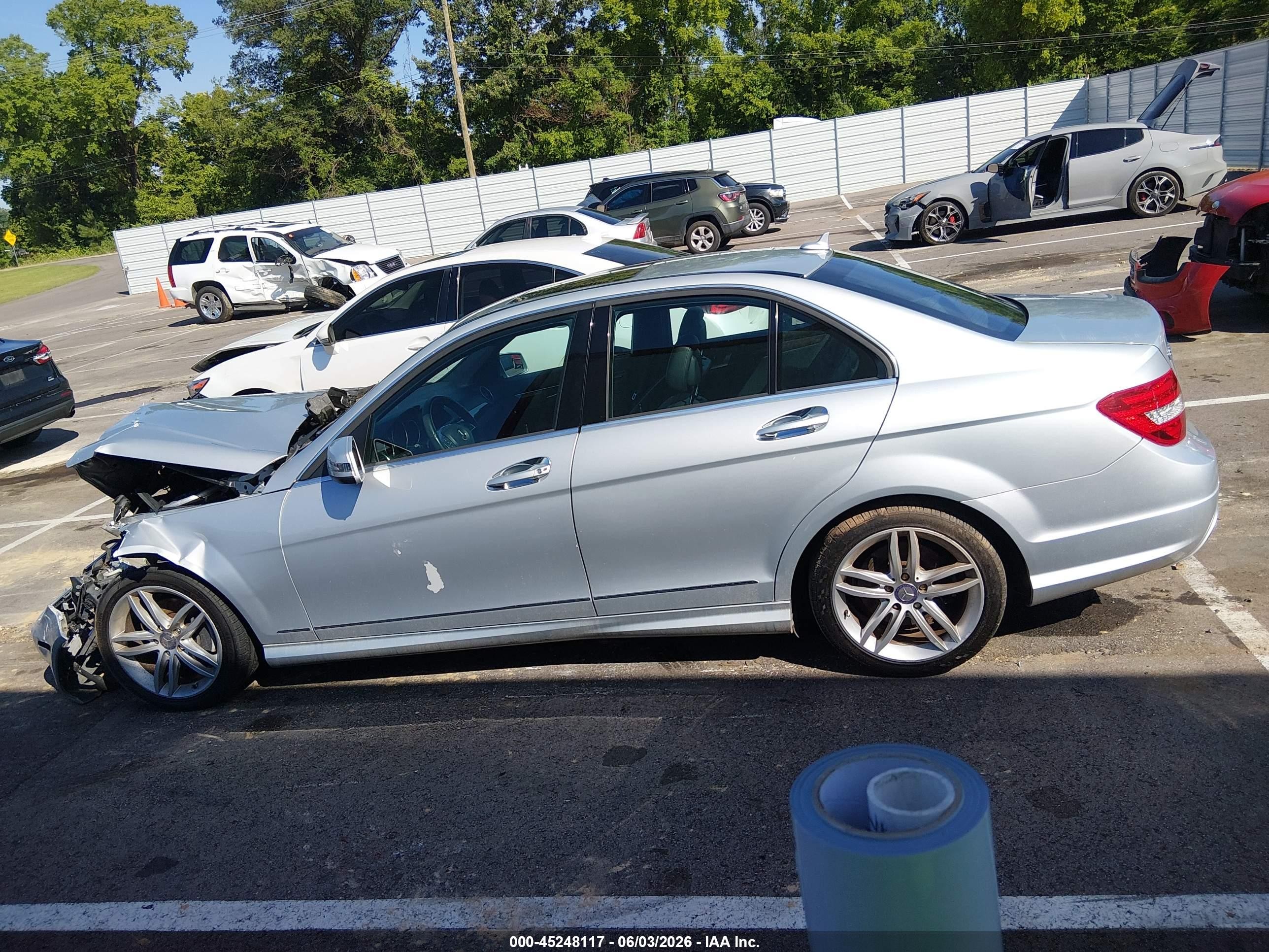 2012 Mercedes-benz C 300 Sport 4matic Gray vin: WDDGF8BB7CA654380