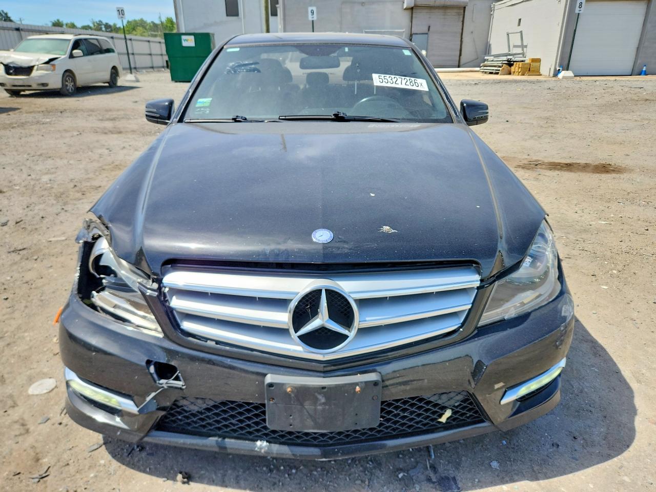 2012 Mercedes-benz C 300 4matic Black vin: WDDGF8BB7CR201443