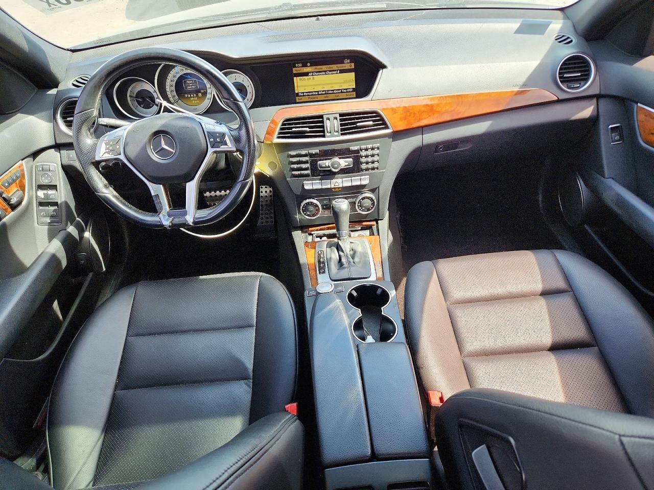 2012 Mercedes-benz C 300 4matic Black vin: WDDGF8BB7CR201443