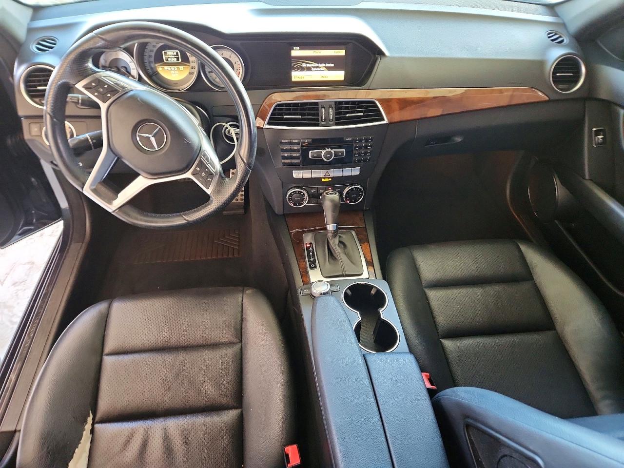 2012 Mercedes-benz C 300 4matic Black vin: WDDGF8BB7CR205332