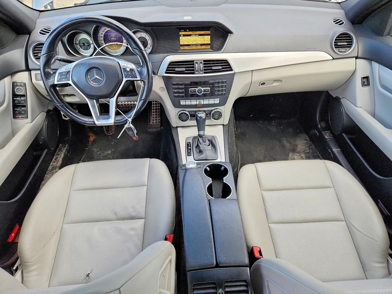 2012 Mercedes-benz C 300 4matic Silver vin: WDDGF8BB7CR238220