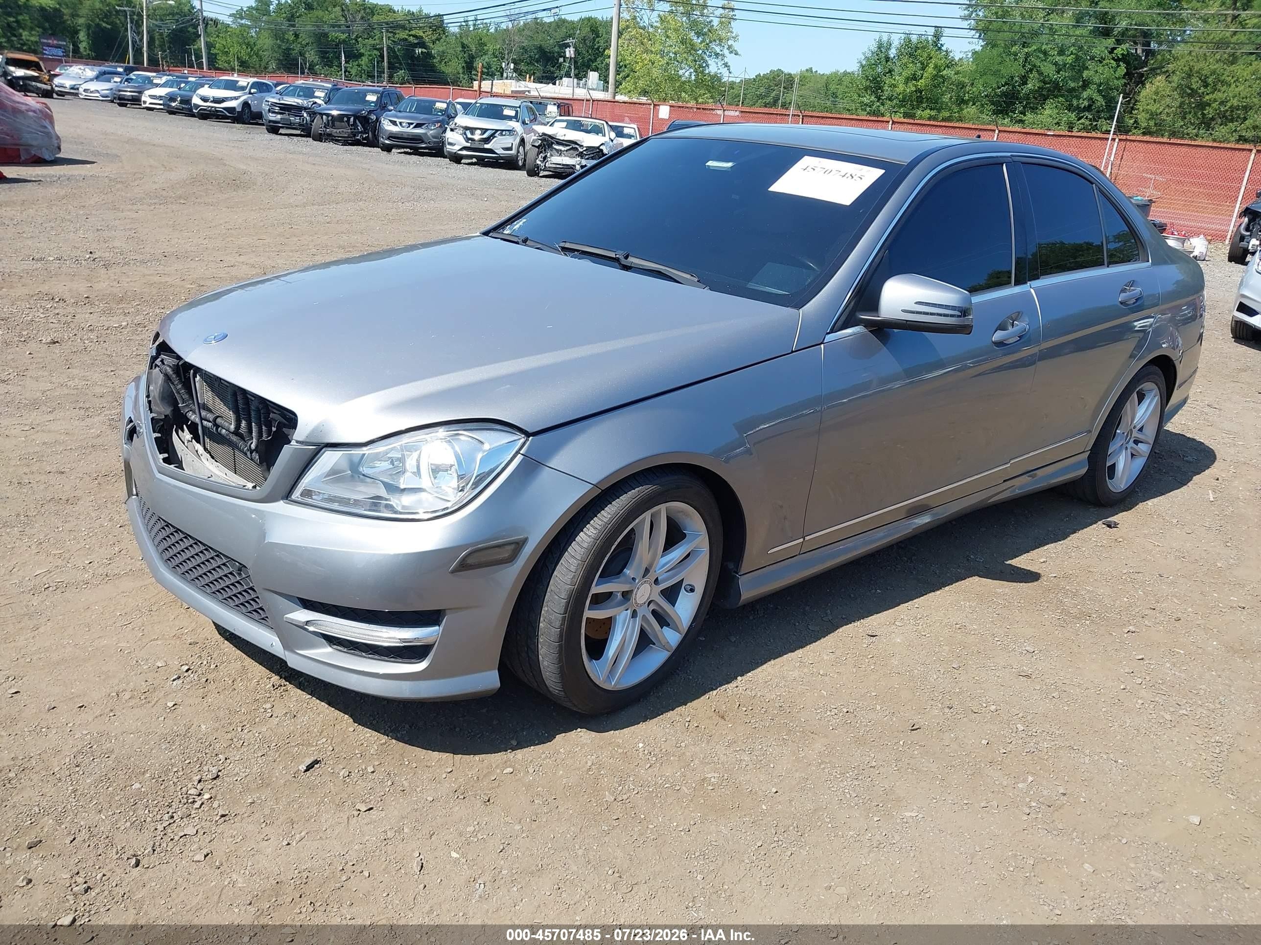 2012 Mercedes-benz C 300 Luxury 4matic/sport 4matic Silver vin: WDDGF8BB7CR239349