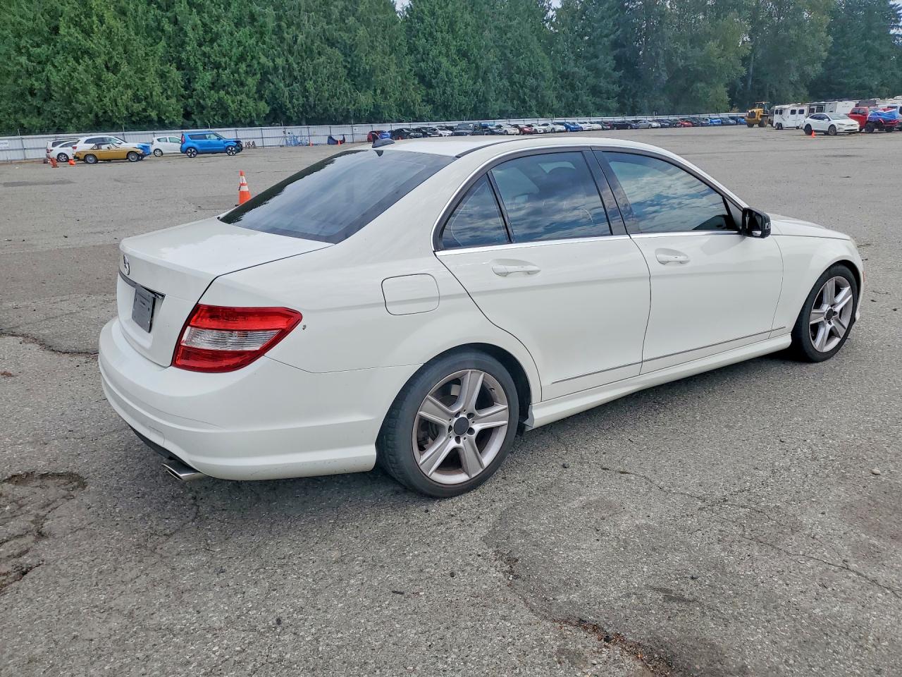 2010 Mercedes-benz C 300 4matic White vin: WDDGF8BB8AF420491