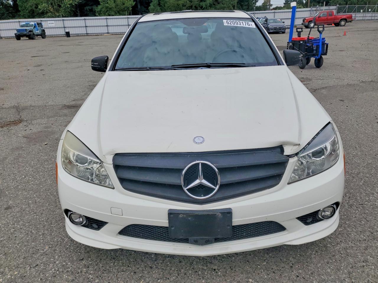 2010 Mercedes-benz C 300 4matic White vin: WDDGF8BB8AF420491