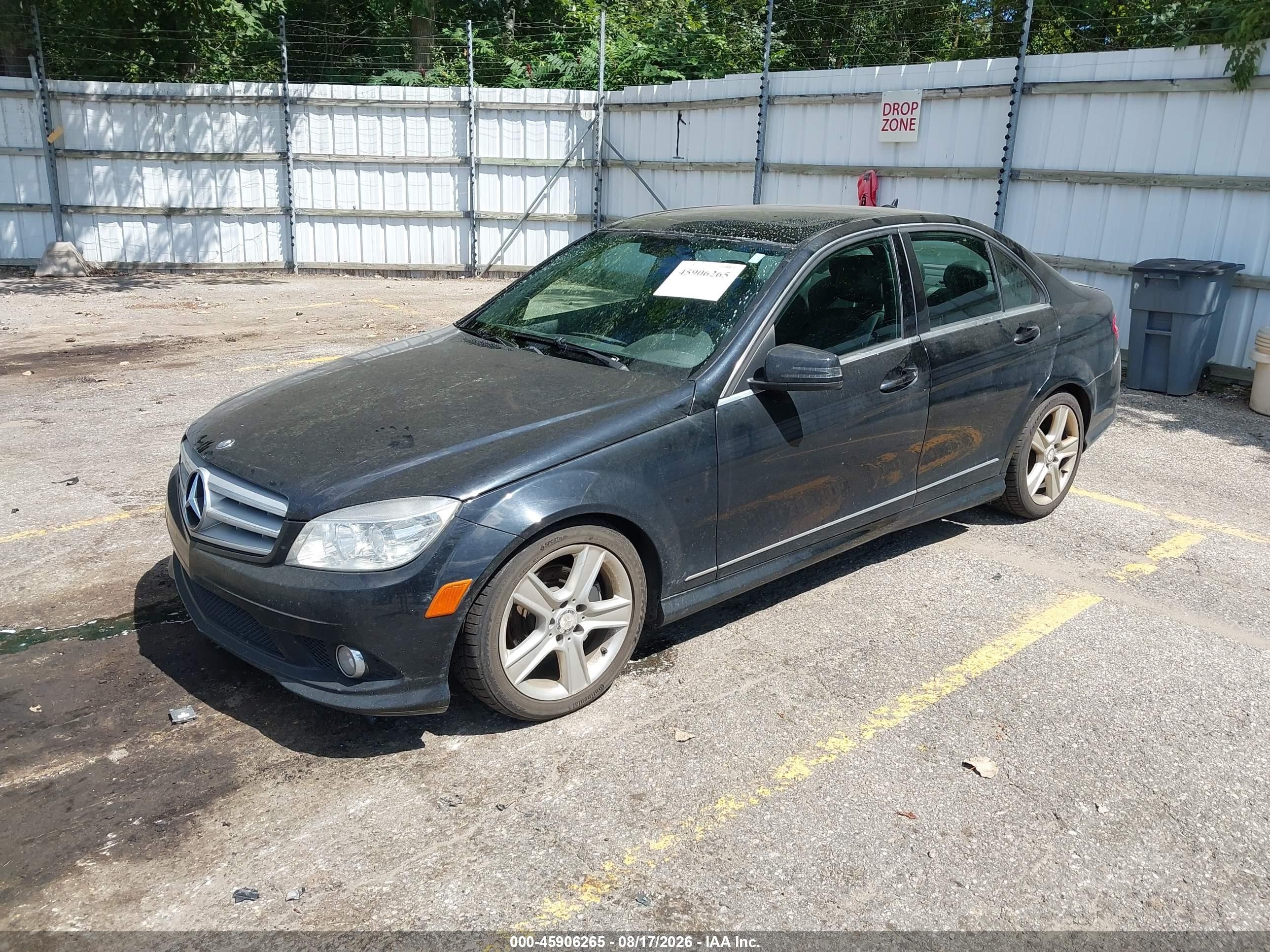 2010 Mercedes-benz C 300 Luxury 4matic/sport 4matic Black vin: WDDGF8BB8AF474860