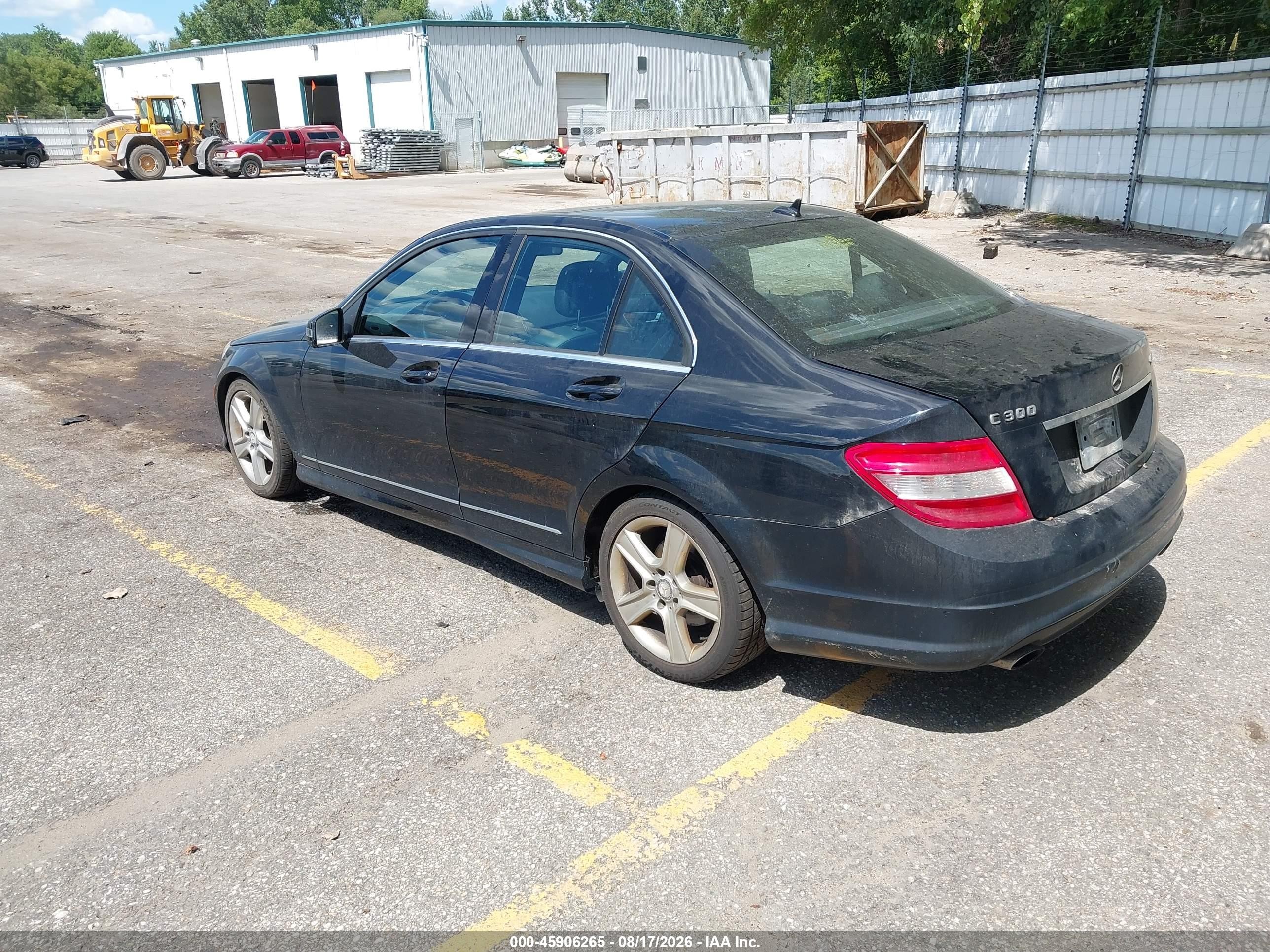 2010 Mercedes-benz C 300 Luxury 4matic/sport 4matic Black vin: WDDGF8BB8AF474860