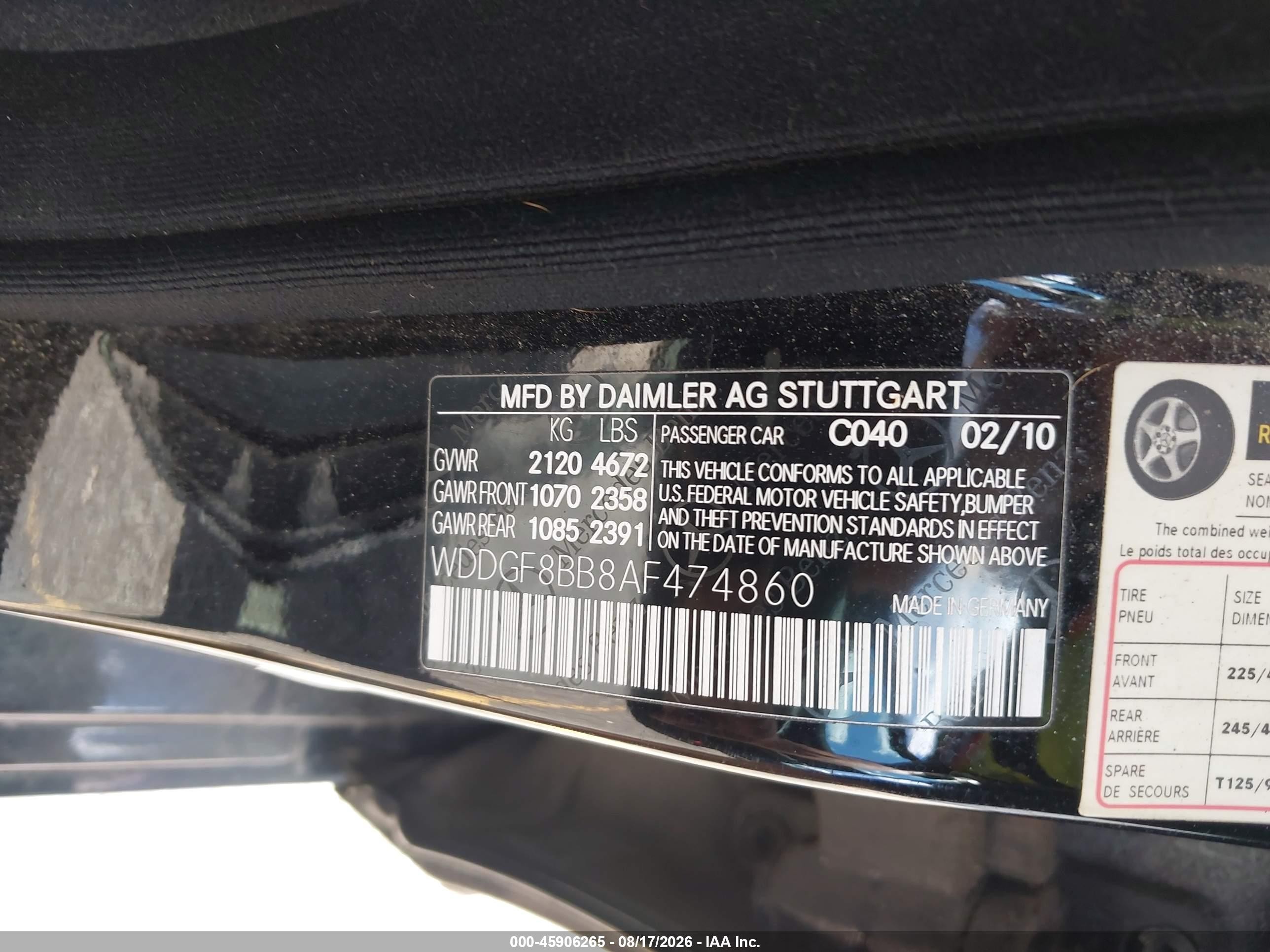 2010 Mercedes-benz C 300 Luxury 4matic/sport 4matic Black vin: WDDGF8BB8AF474860