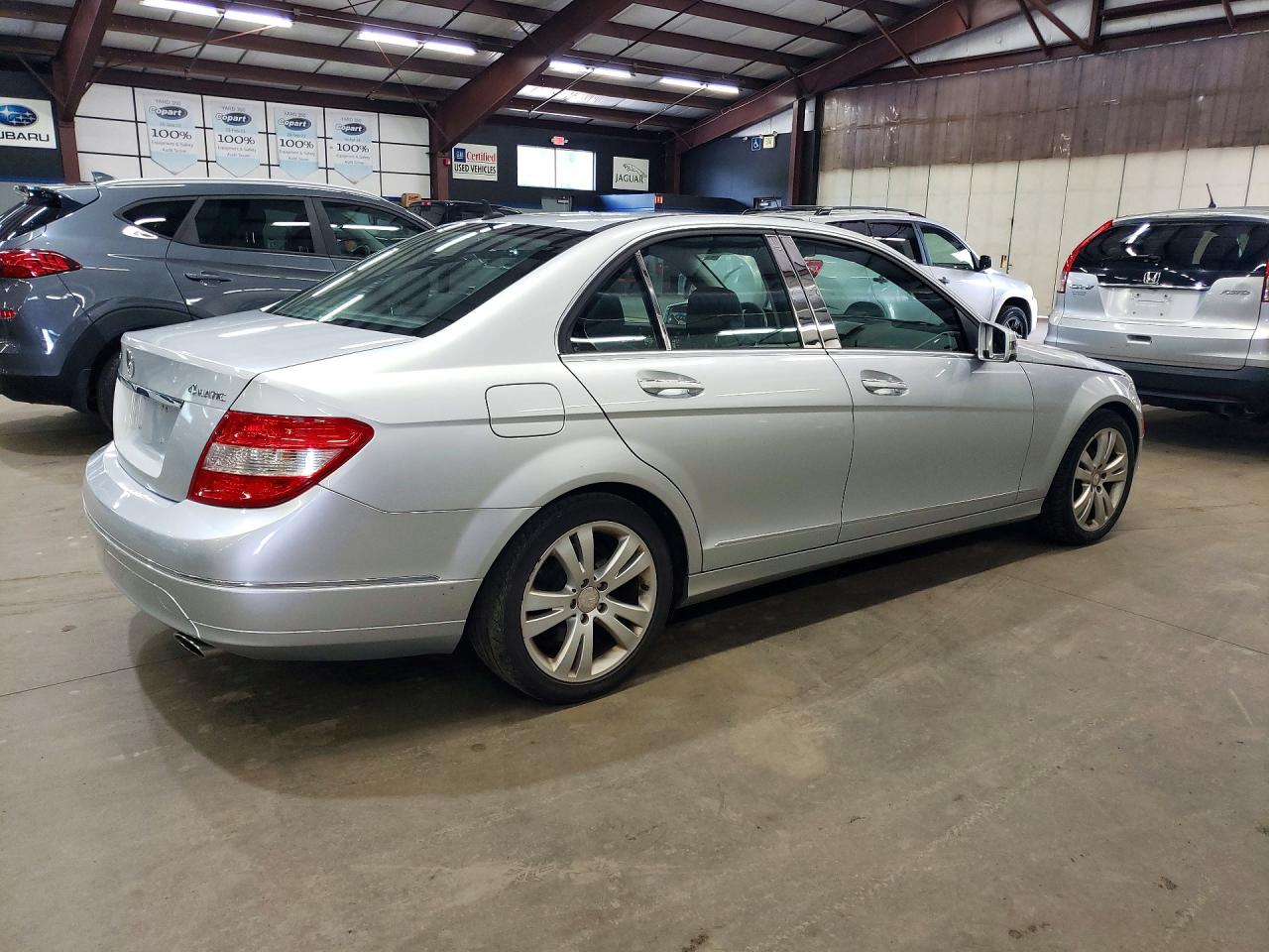 2010 Mercedes-benz C 300 4matic Silver vin: WDDGF8BB8AR105933