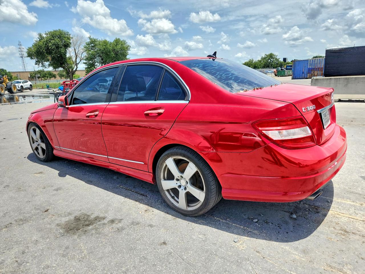 2010 Mercedes-benz C 300 4matic Красный vin: WDDGF8BB8AR107231
