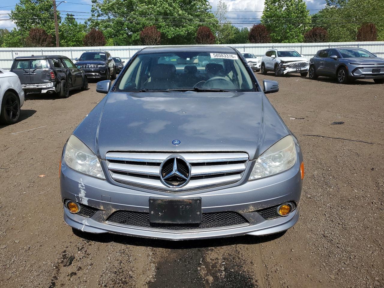 2010 Mercedes-benz C 300 4matic Silver vin: WDDGF8BB8AR120495