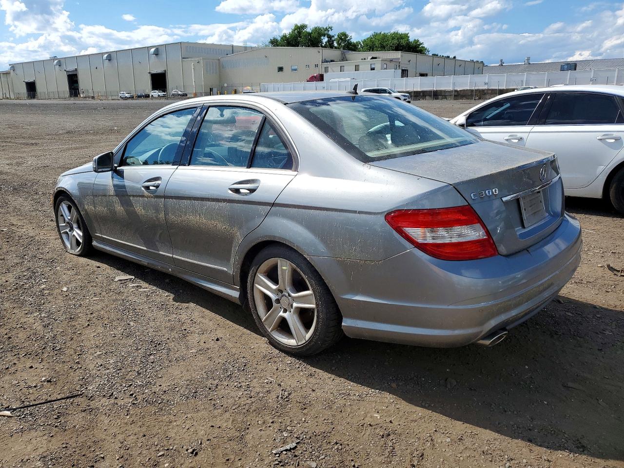 2010 Mercedes-benz C 300 4matic Silver vin: WDDGF8BB8AR120495