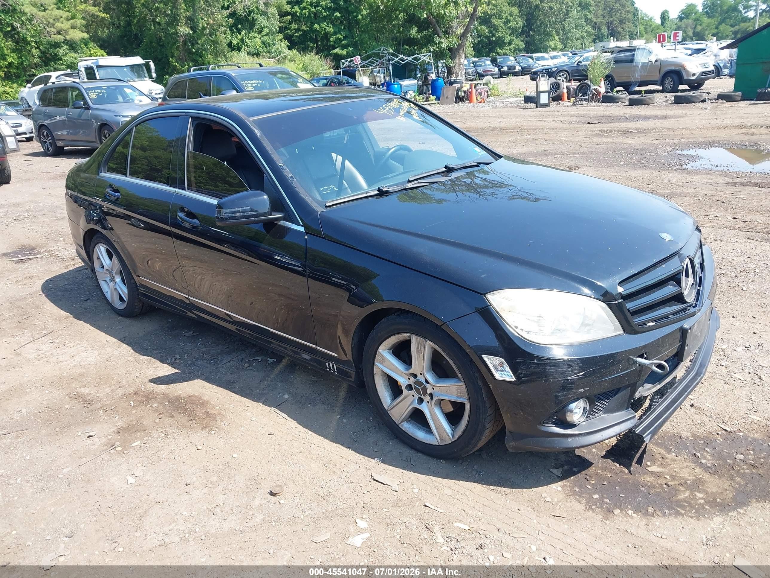 2010 Mercedes-benz C 300 Sport 4matic Black vin: WDDGF8BB8AR131576