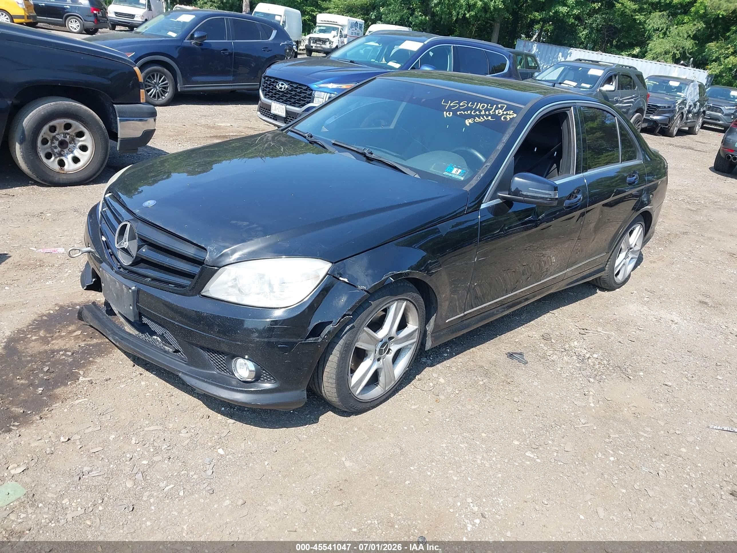 2010 Mercedes-benz C 300 Sport 4matic Black vin: WDDGF8BB8AR131576