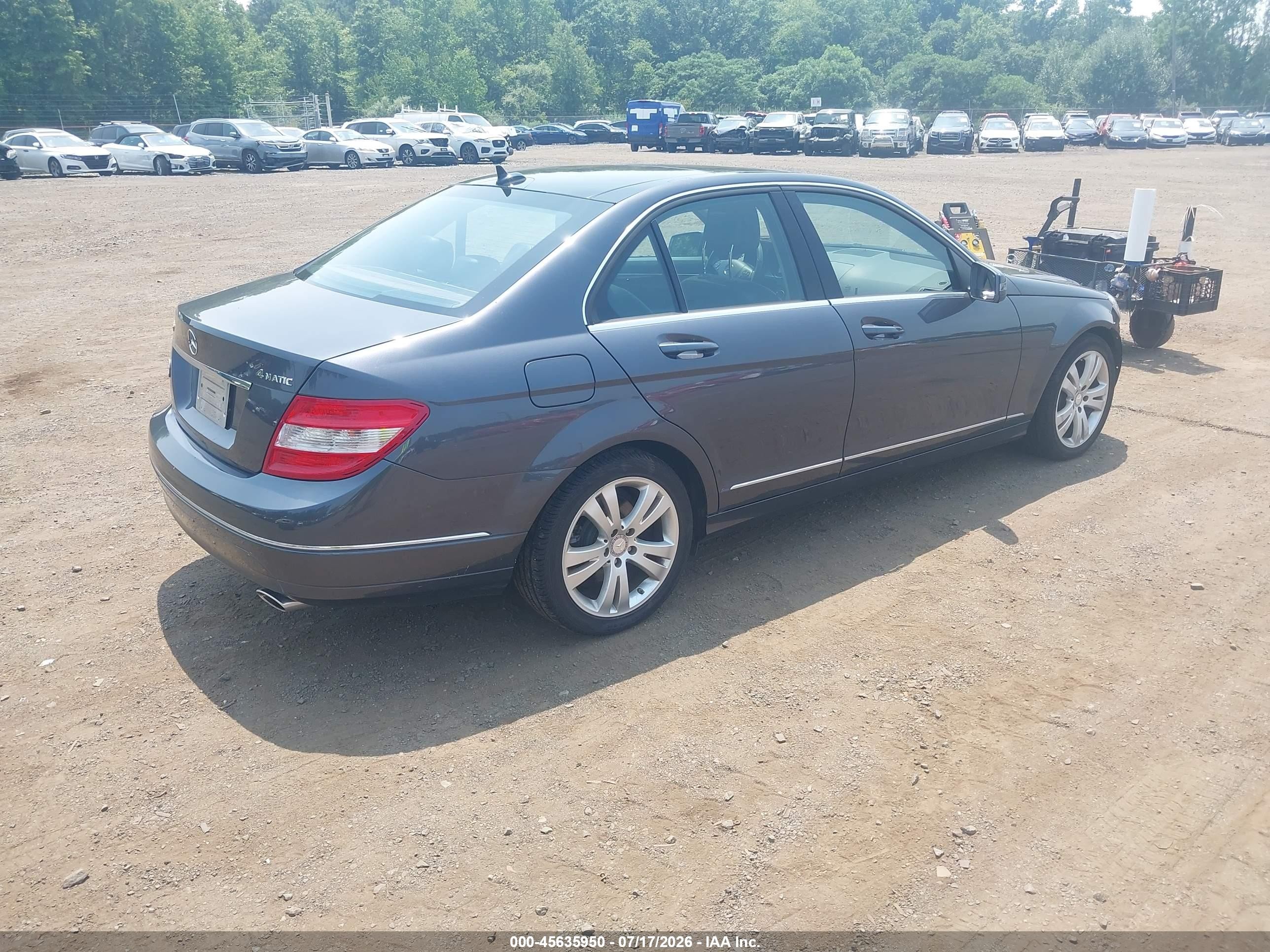 2011 Mercedes-benz C 300 Luxury 4matic/sport 4matic Gray vin: WDDGF8BB8BR143017
