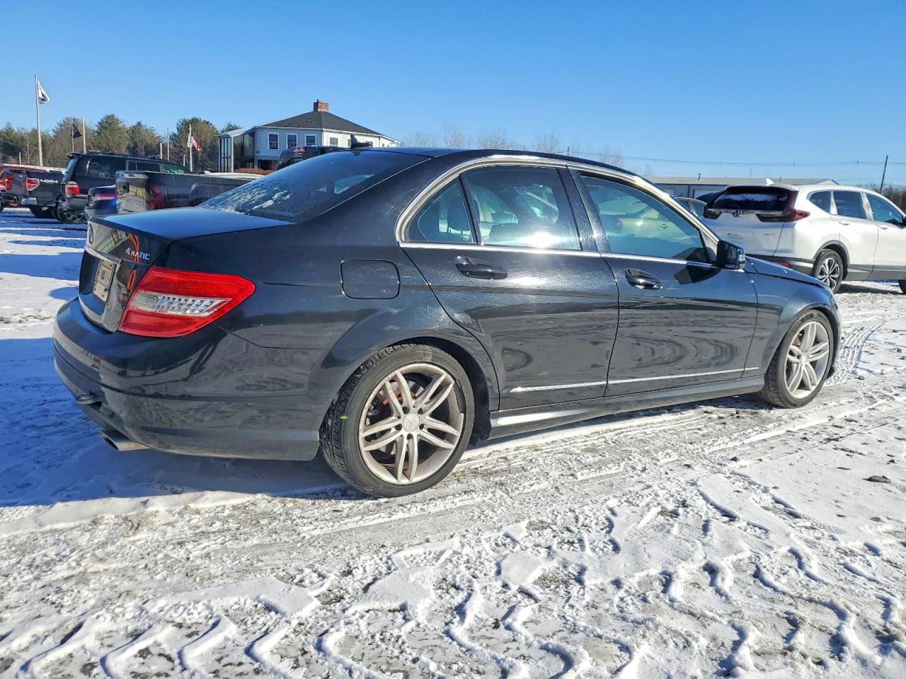 2011 Mercedes-benz C 300 4matic Black vin: WDDGF8BB8BR156205