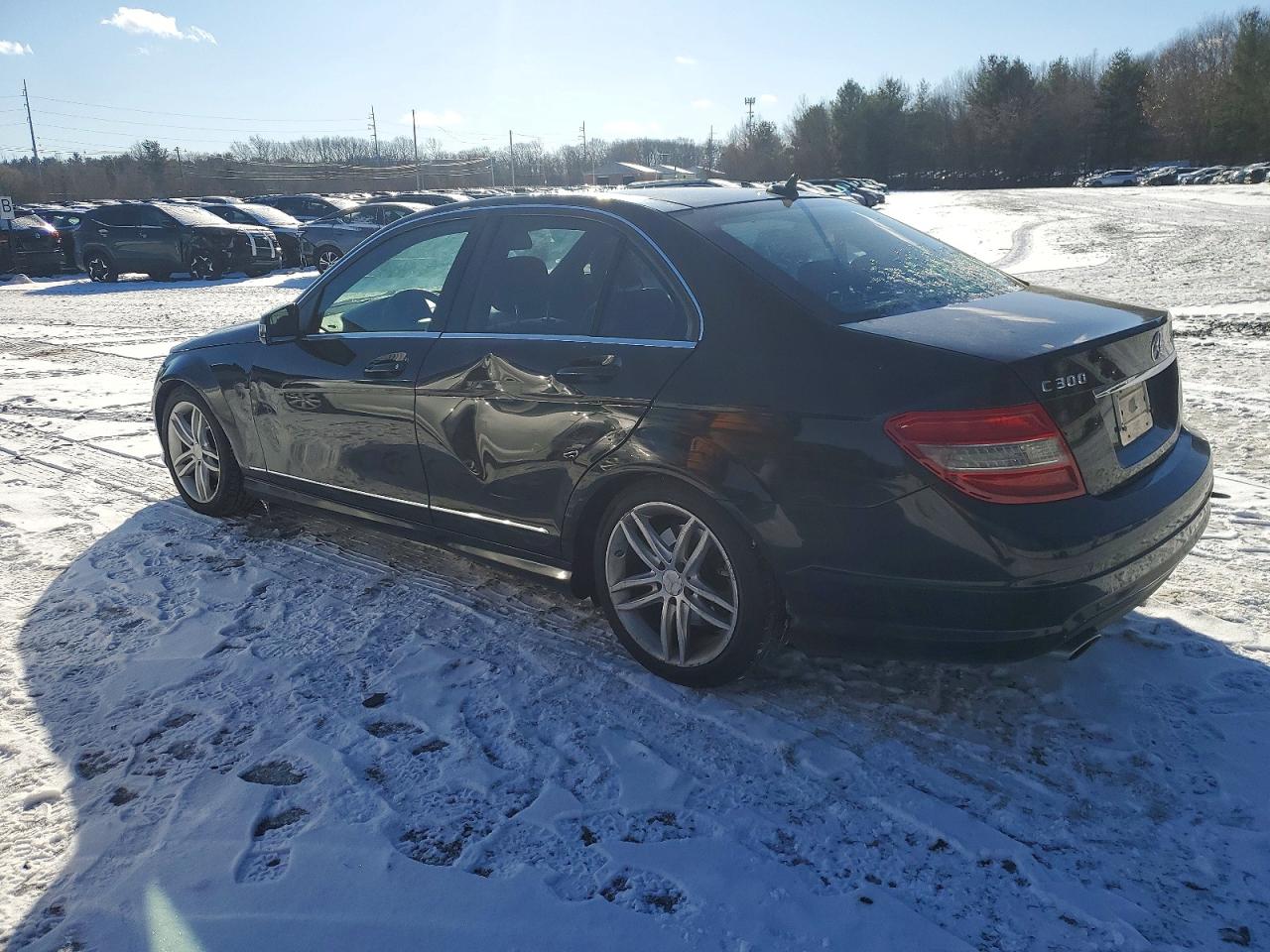 2011 Mercedes-benz C 300 4matic Black vin: WDDGF8BB8BR156205