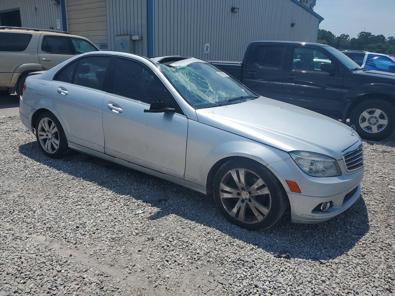 2011 Mercedes-benz C 300 4matic Silver vin: WDDGF8BB8BR167270
